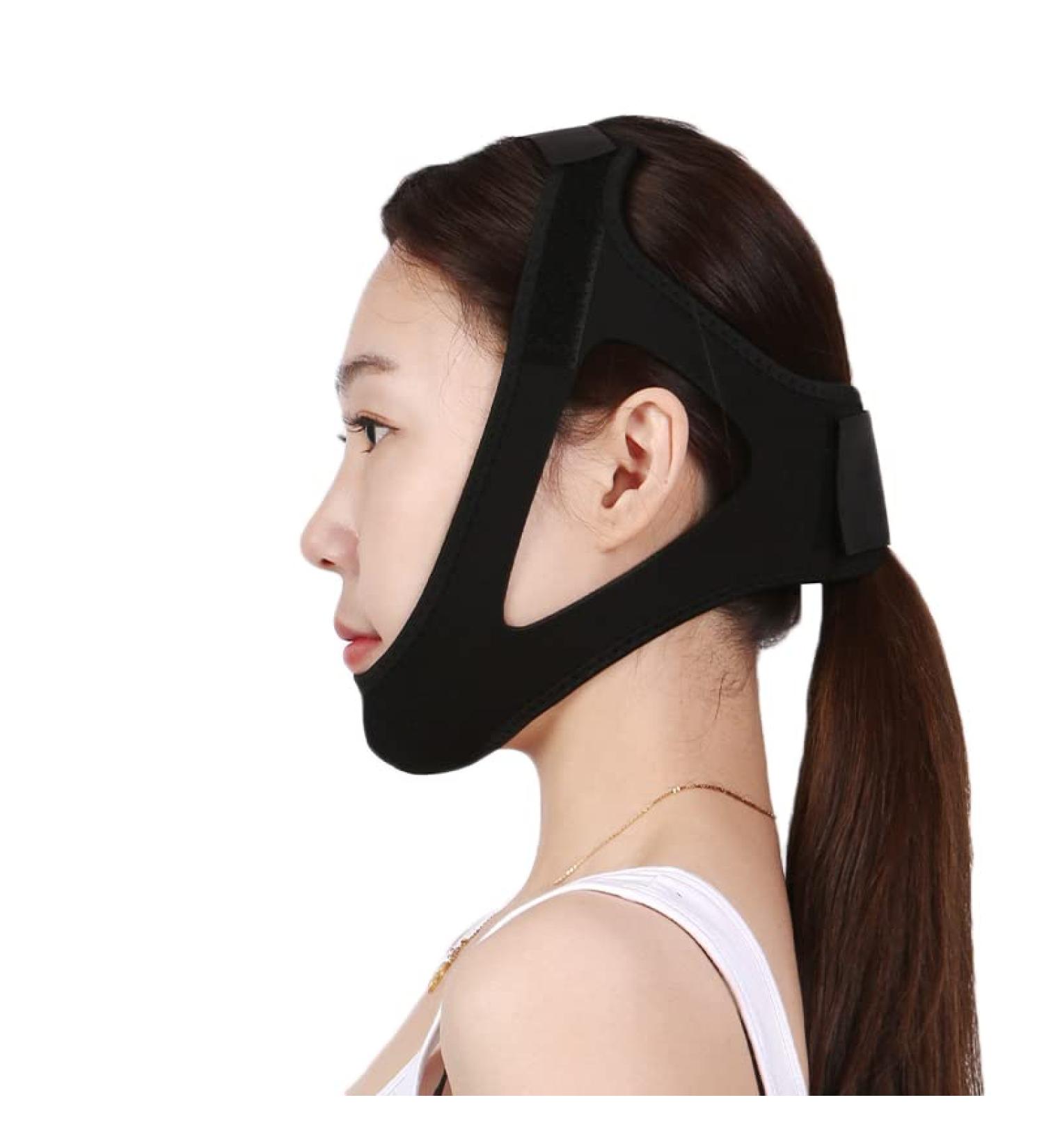 Adjustable Anti Snore Chin Strap with Magic Tape - Snoring Aid for Men and Women - Comfortable Respiratory Correction Mask - Buy Online on GoSupps.com
