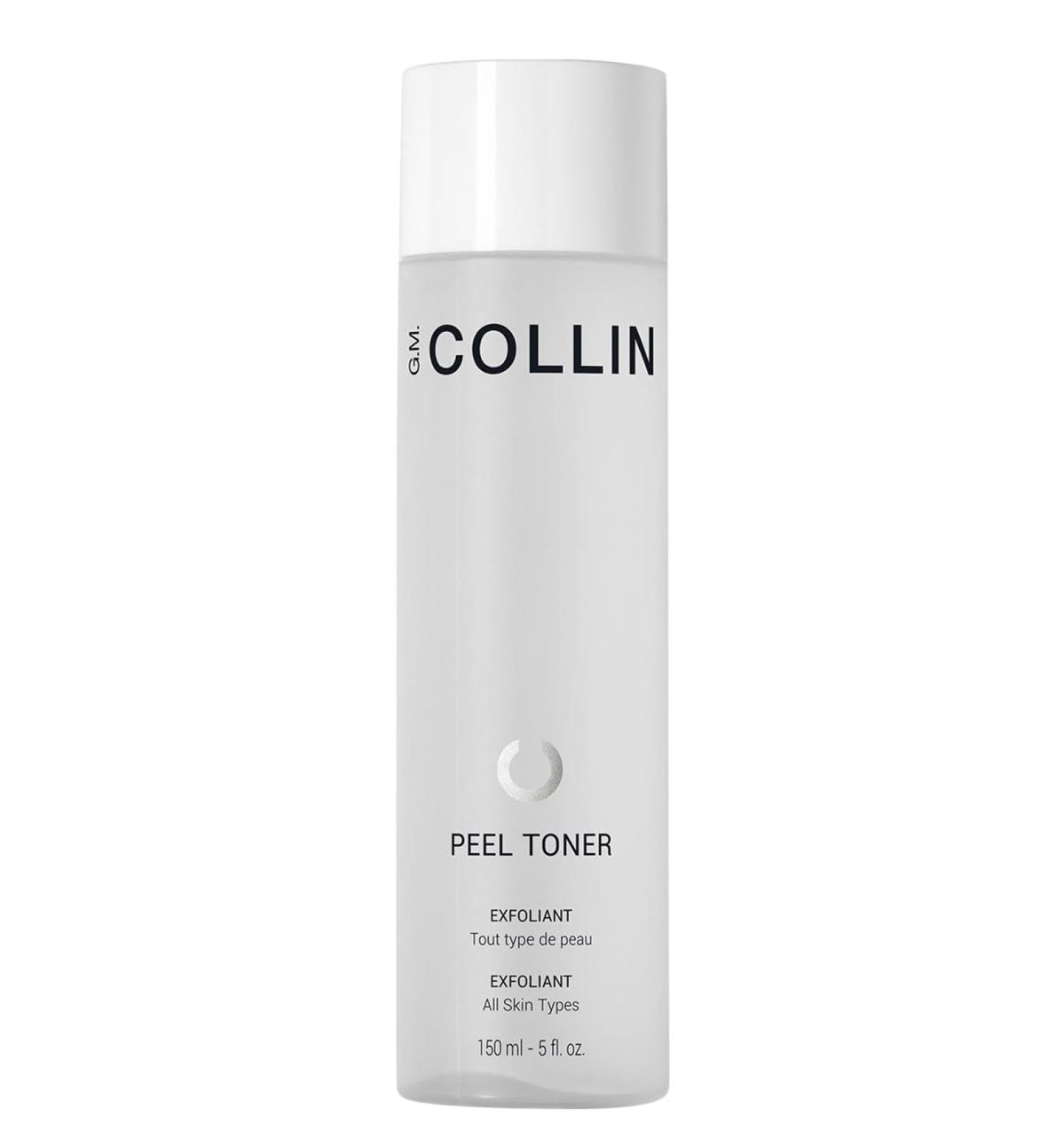 G.M. COLLIN Peel Toner Exfoliant | Daily Leave-On Liquid with AHA BHA PHA | Salicylic Acid Toner for Pores & Smooth Skin | Aloe Vera Soothes & Hydrates - Buy Online on GoSupps.com