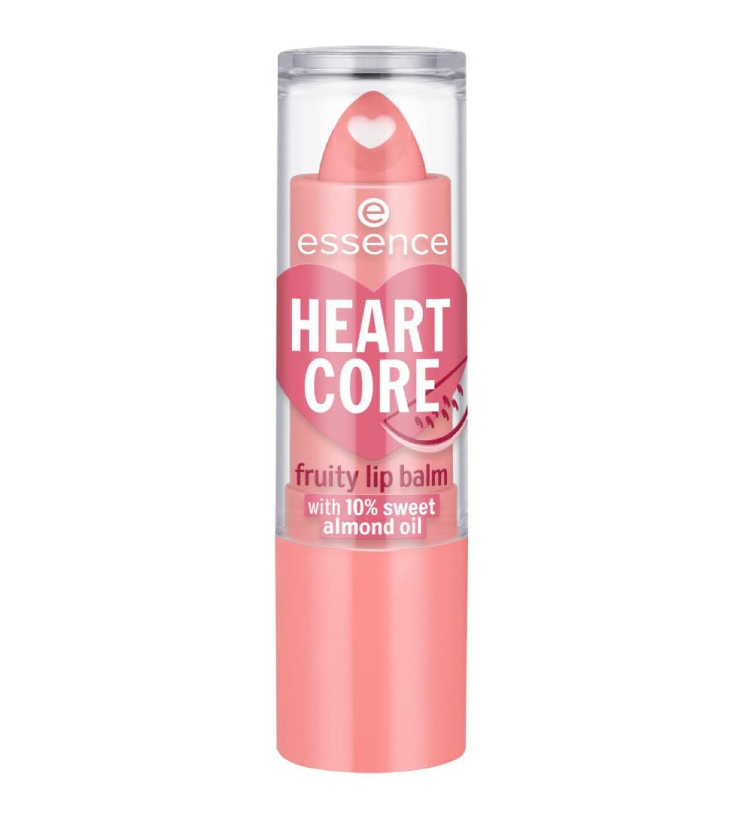 Essence Lip Balm Heart Core Fruity 03 Wild Watermelon | Best Hydrating Lip Care for Soft Lips | International Shipping - Buy Online on GoSupps.com
