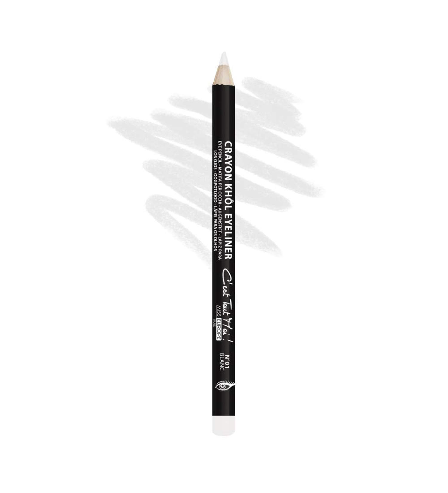 KHOL PENCIL - N°01 WHITE (MISS EUROPE)