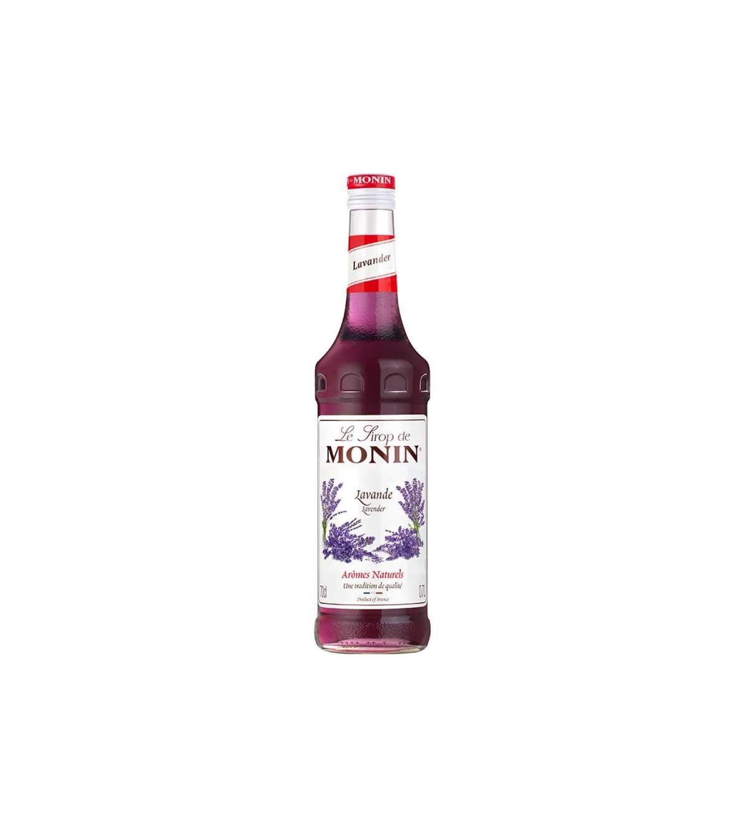 MONIN Premium Lavender Syrup 700ml for Cocktails and Mocktails. Vegan-Friendly Allergen-Free 100% Natural Flavours