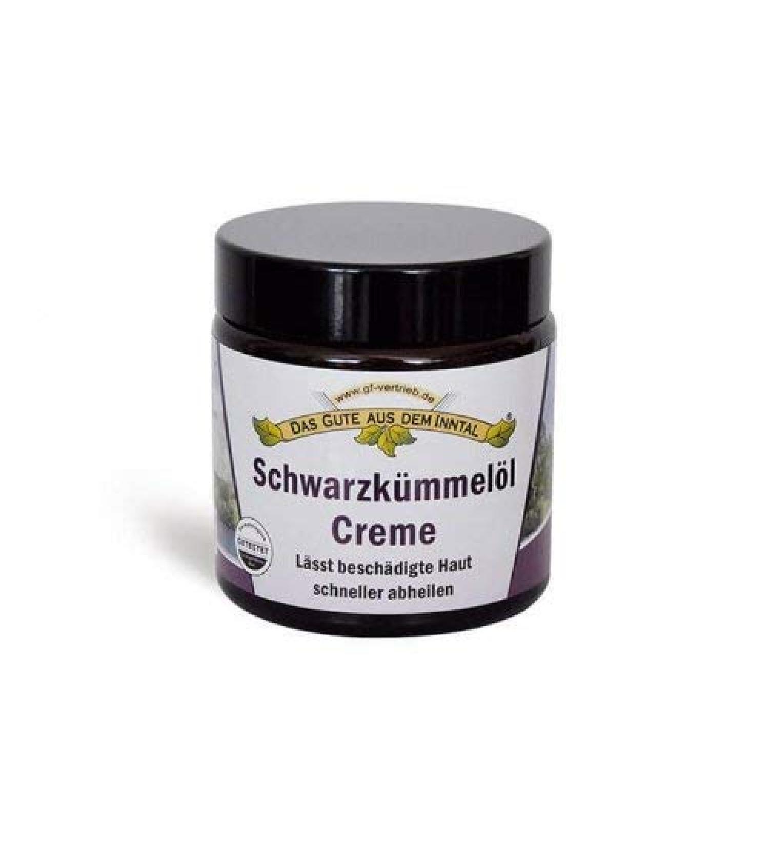 Inntaler Black Cumin Oil Cream 110 ml in a glass jar - the good stuff from the Inn Valley