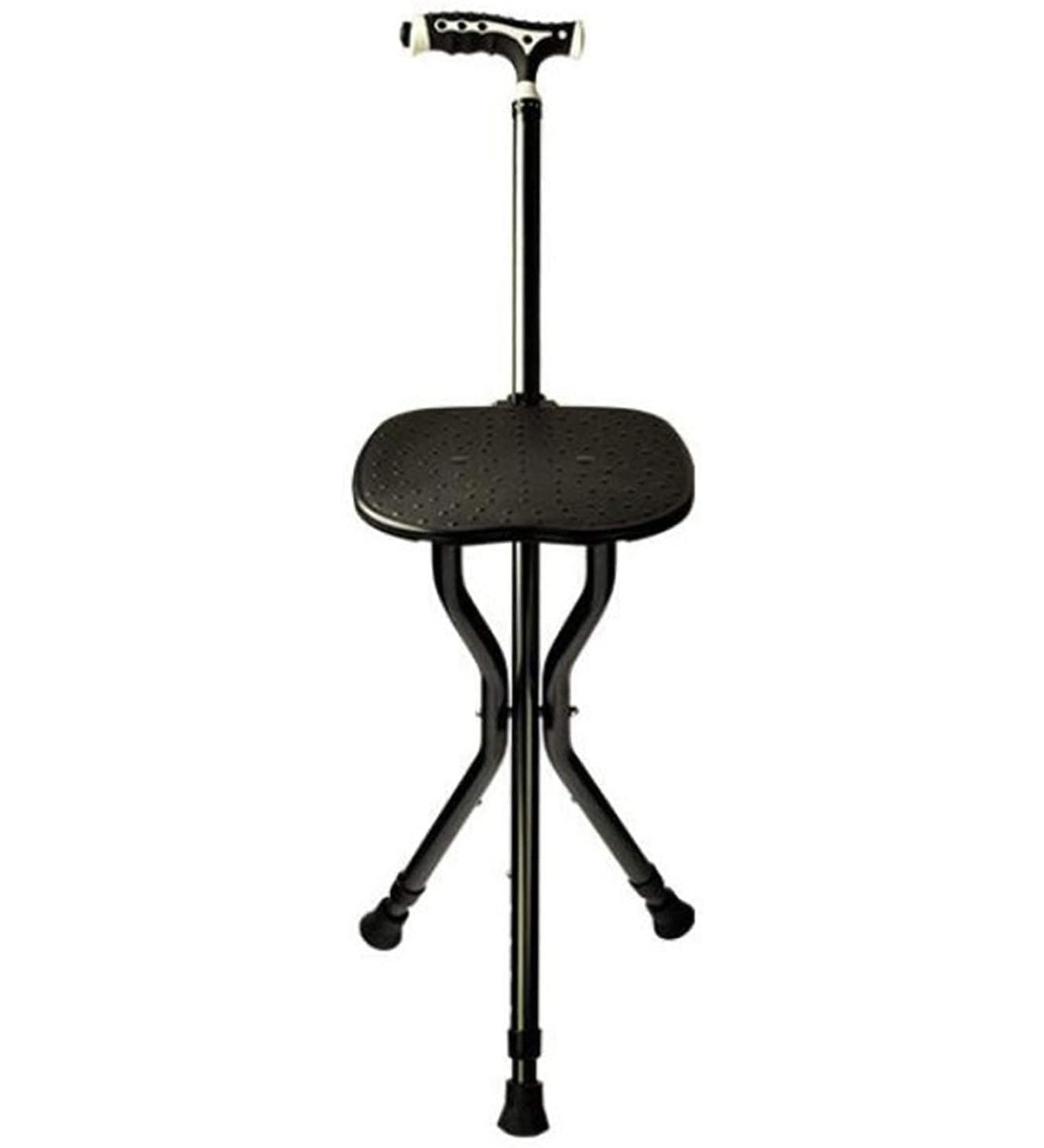 Canes Old Man Walking Stick with Seat Multifunctional Crutches Three Legged Folding Chair with LED Lights Lightweight Walking Stick for The Elderly Innovate - Buy Online on GoSupps.com
