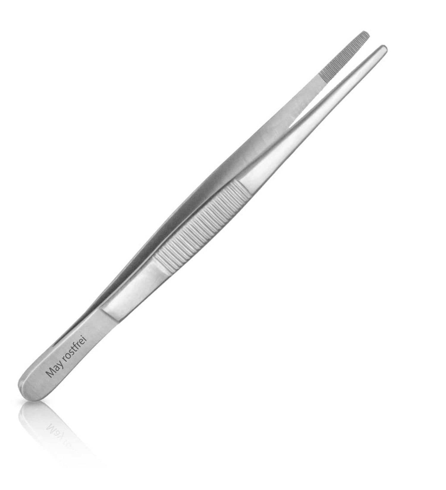 May Terrarium Tweezers - 13 cm Stainless Steel Feeding Tongs | Straight Design for Precision Handling - Buy Online on GoSupps.com