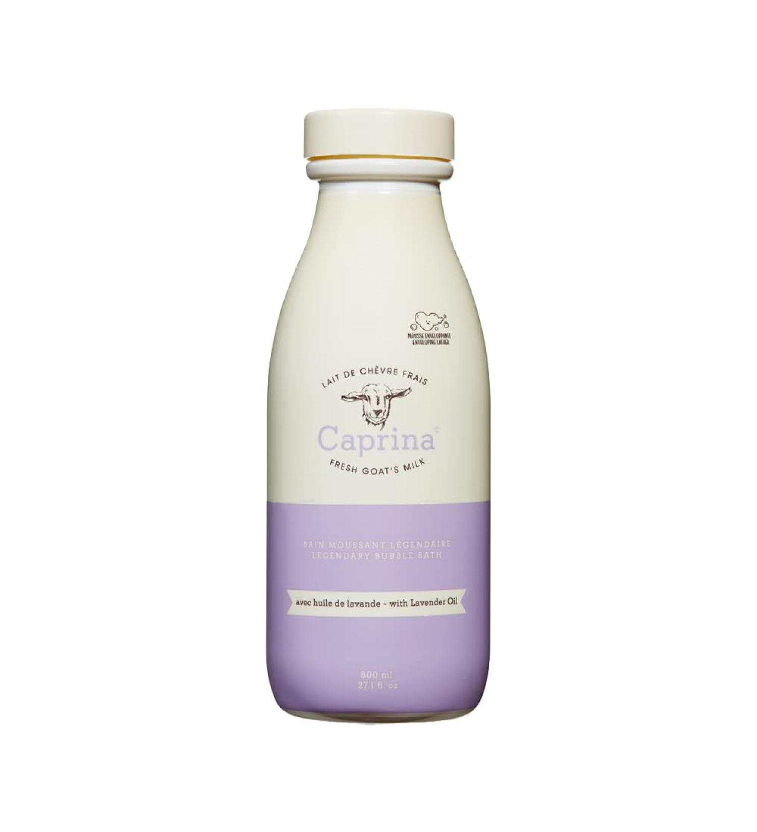 Caprina by Canus Legendary Bubble Bath with Canadian Goat Milk, Lavender Oil - 27.1 fl oz - Buy Online on GoSupps.com