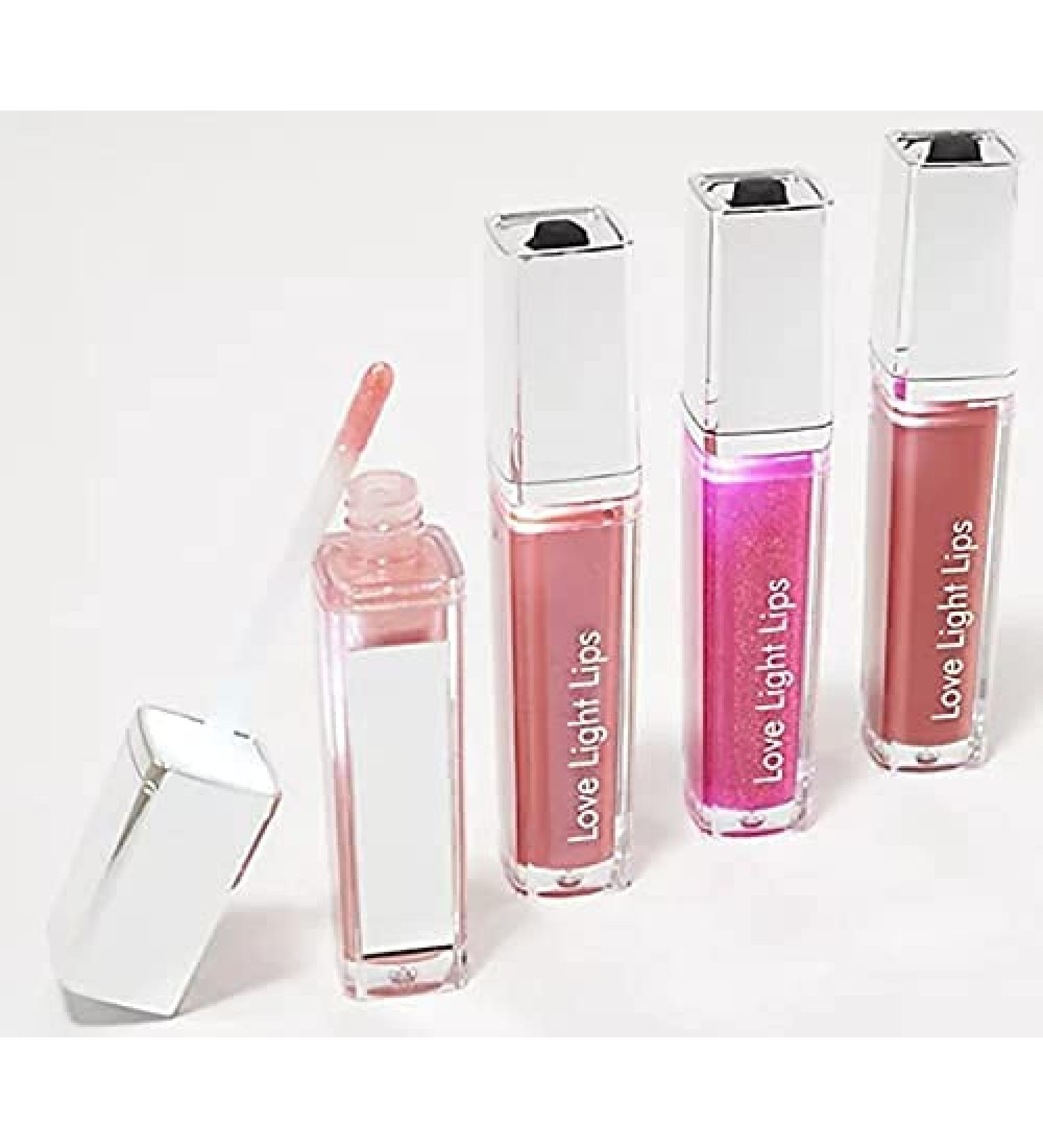 Love Light Lips | Lighted Lip Gloss with Mirror - Set of 4 Luscious Colors | Perfect Gift for Holidays, Christmas, Bridal - Buy Online on GoSupps.com