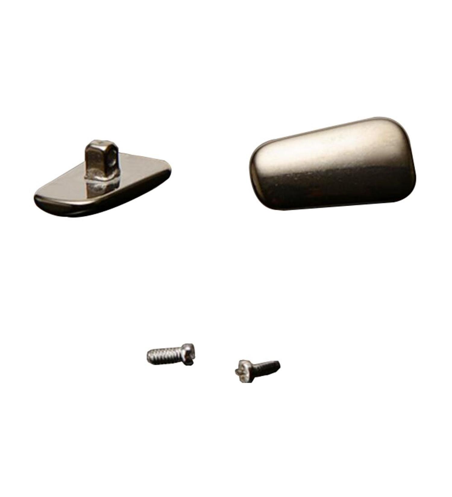 Babesa glasses pads non-slip nose pads silicone nasal pillows 1 pair of glasses-nose-nasal pad-replacement sunglasses silver-colored metal-nose pads screw-on nose pad