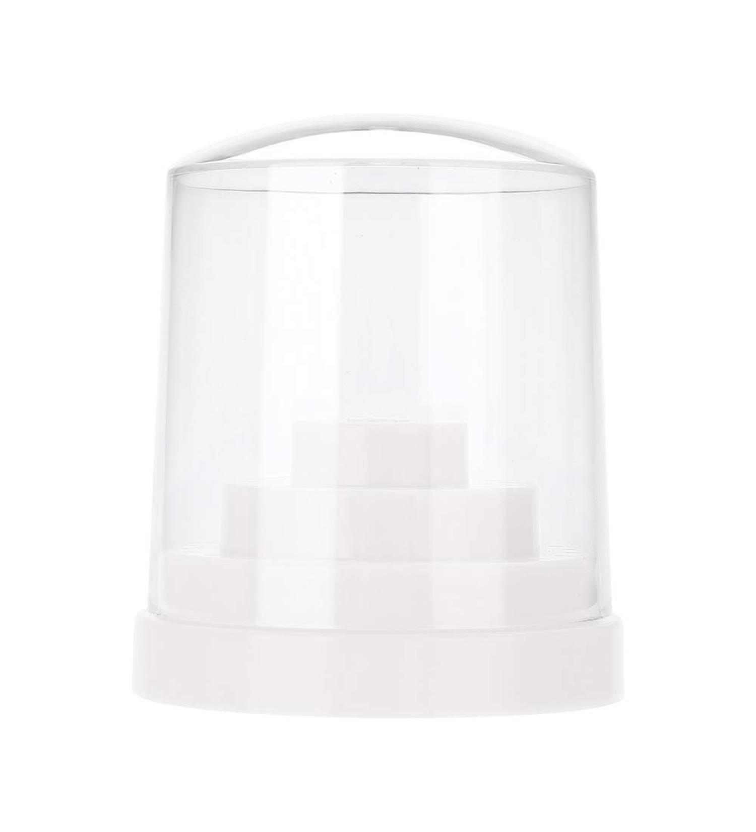 48 Holes Nail Art Plastic Nail Drill Stand Holder Polisher Sand Manicure Pedicure Tool Drill Bit Display Organizer Box(white) - Buy Online on GoSupps.com