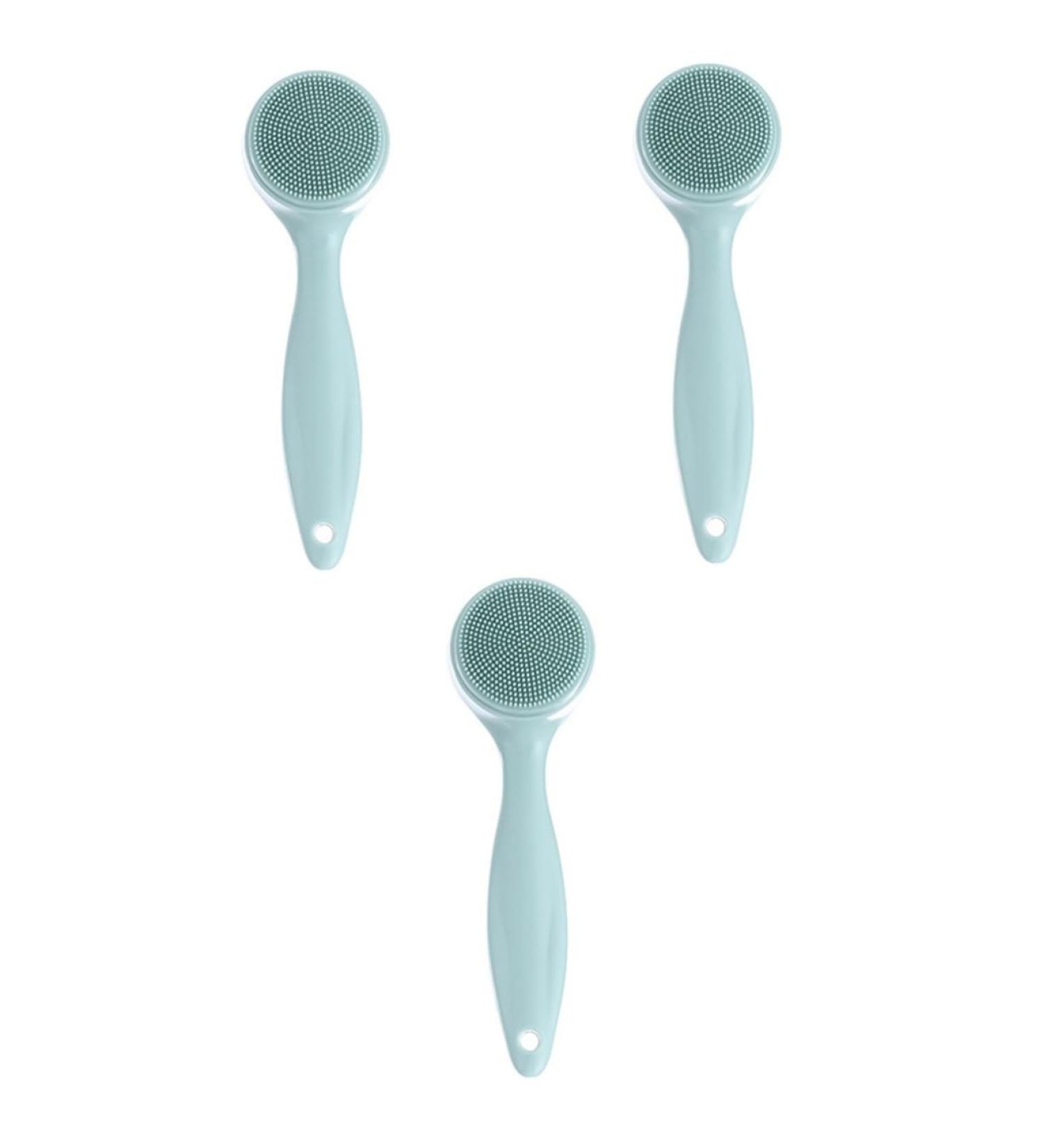 3 Sets Cleansing Brush Silicone Facial Scrubber Deep Cleaning Brush Face Exfoliator Brush Face Silicone Scrubber Facial Scrubber for Face Skin Pore Silica Gel Care Brush Frosted - Buy Online on GoSupps.com