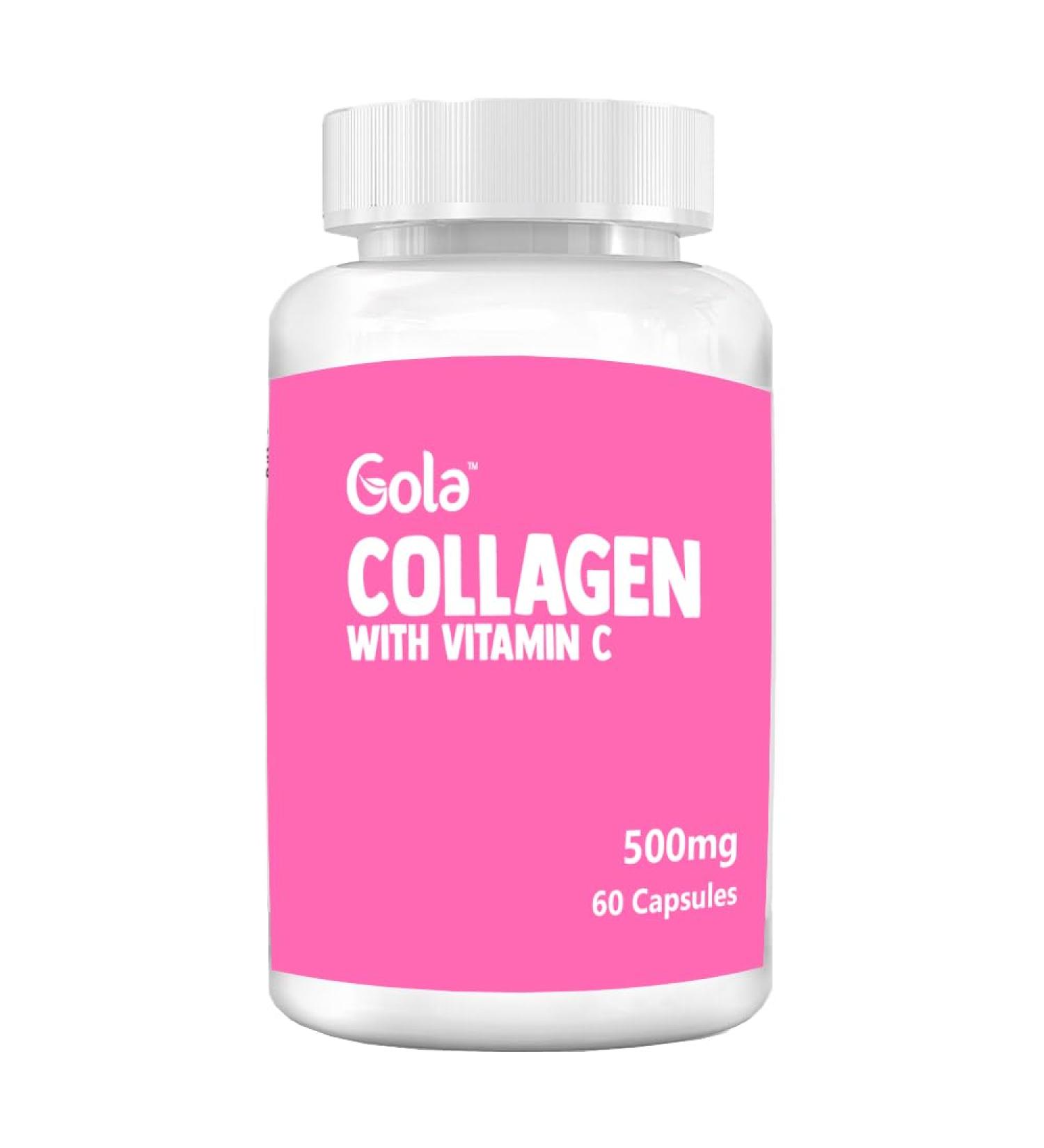 Gola Collagen with Vitamin C - 500mg 60 Capsules