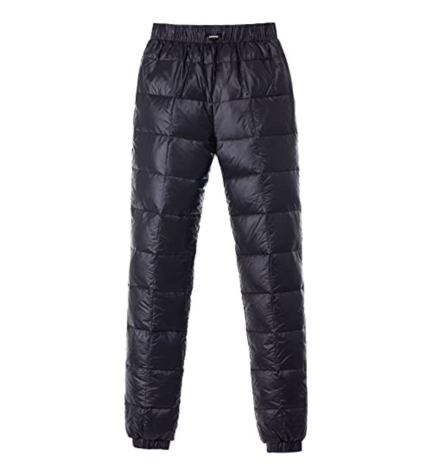 Tapasimme Men's Winter Down Pants | High Waisted Snow Trousers | Small Cargo Black - Buy Online on GoSupps.com