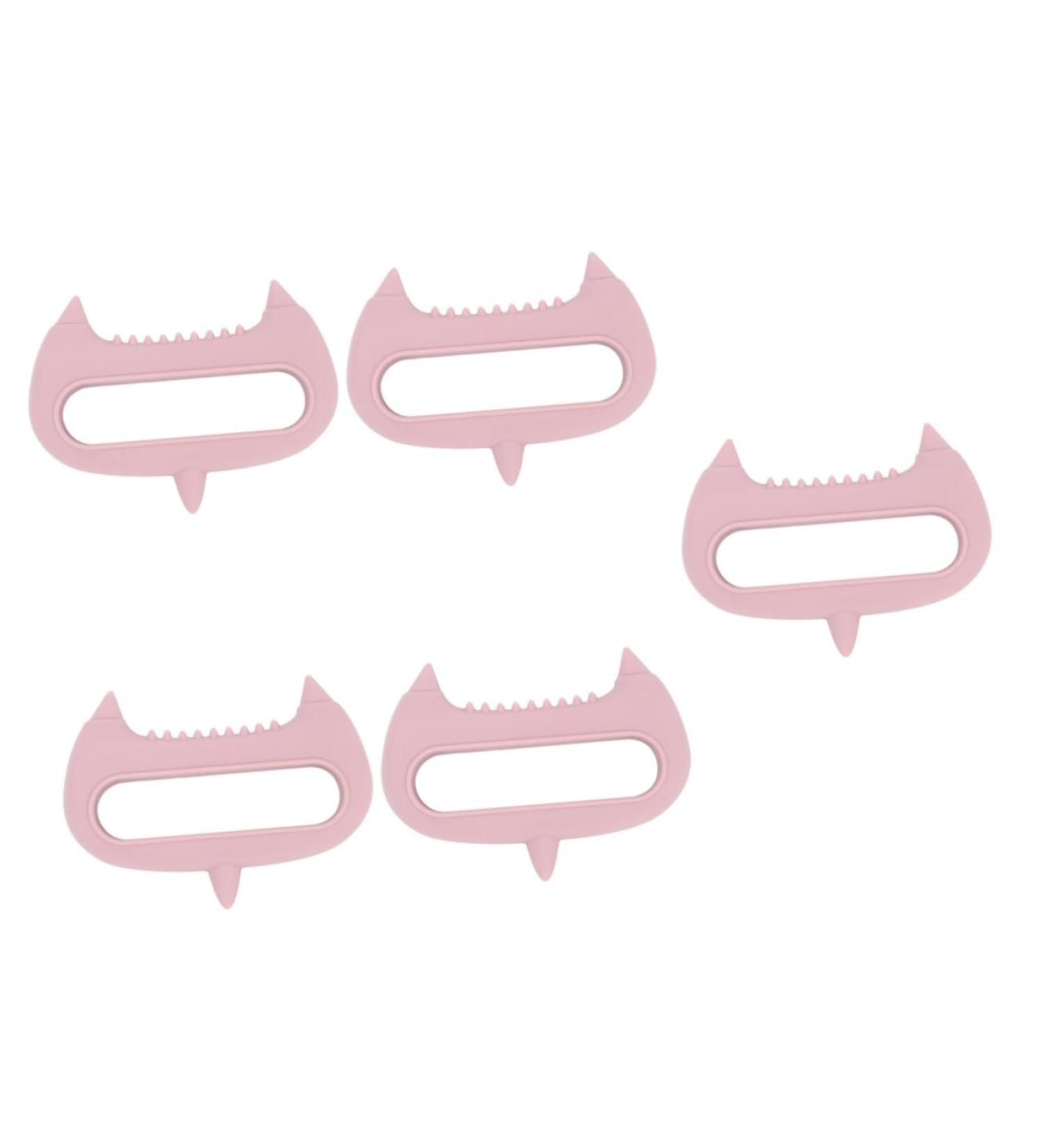 Beavorty 5-in-1 Acupuncture Massage Device - Hand & Head Massager Scalp Roller Meridian Tool Gel Brush in Pink - Instant Relaxation & Relief - Buy Online on GoSupps.com