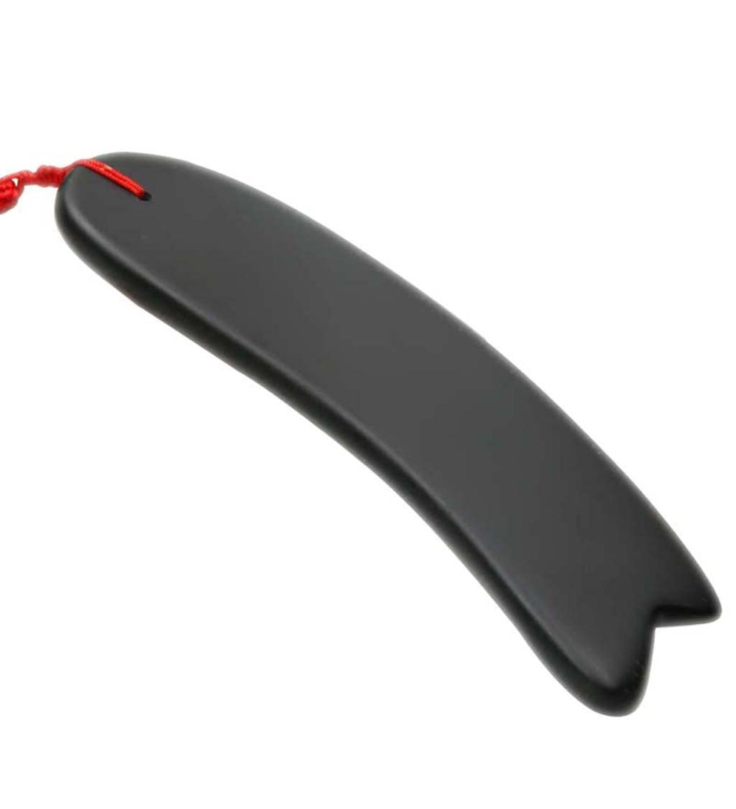 18cm Bian Stone Gua Sha Board | Natural Anti-Aging Scraping Massage Tool for Puffiness Reduction & Facial Treatment - Buy Online on GoSupps.com