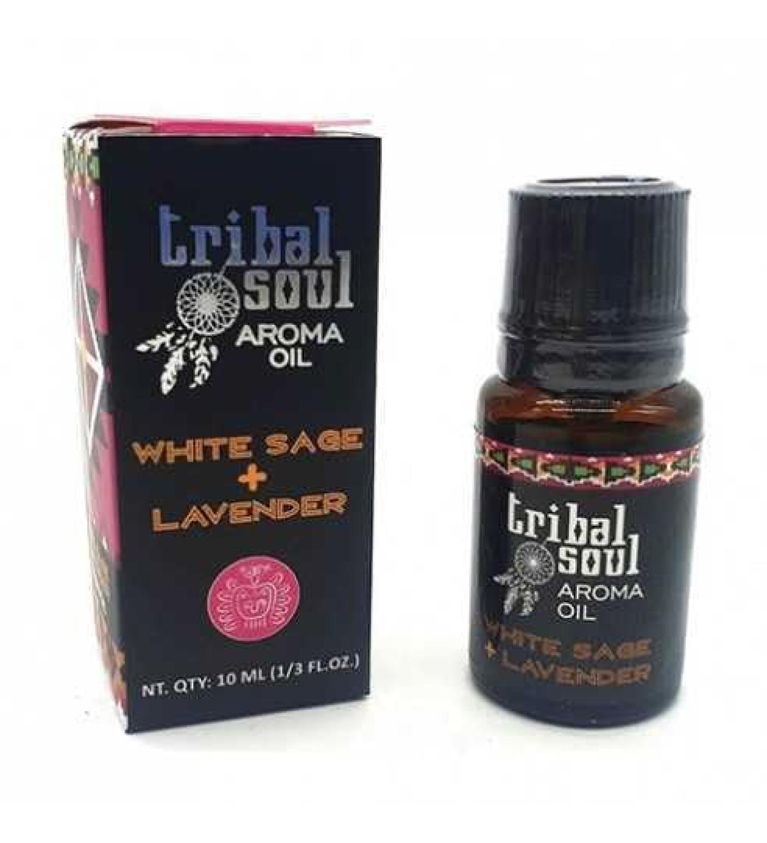 Tribal Soul Fragrance Oil 10ml Made in India (White Sage + Lavender White Sage + Lavender)