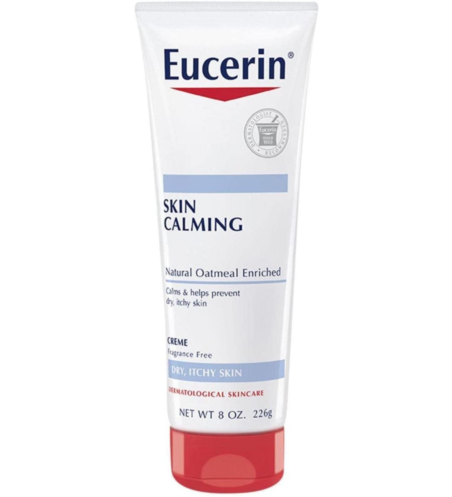 Eucerin Skin Calming Fragrance-Free Creme 14 OZ - Soothing Moisturizer for Sensitive Skin | International Shipping Available - Buy Online on GoSupps.com