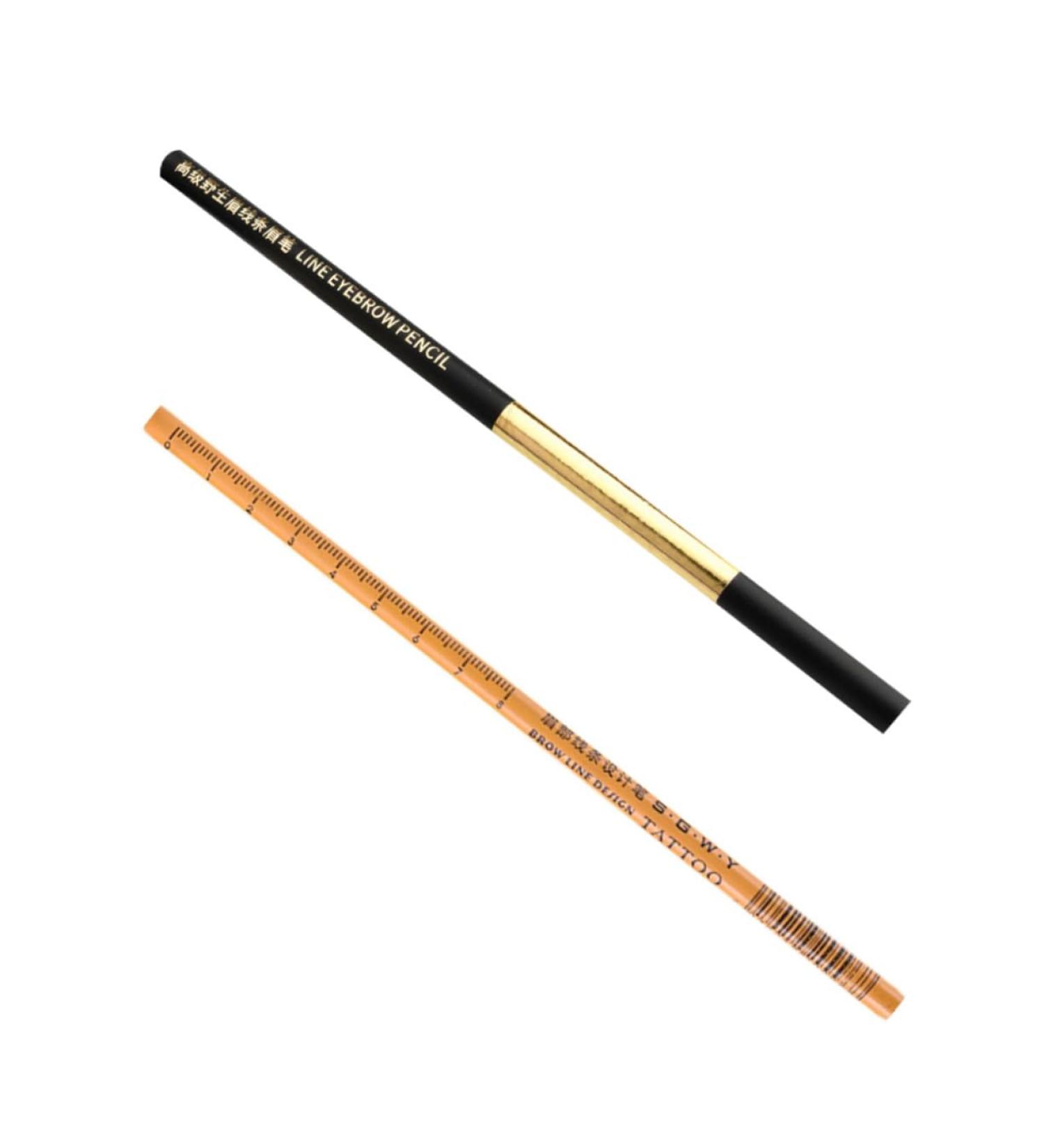 DRESSOOS 2pcs Eyebrow Pencil Eyebrow Makeup Pencils Brown Eye Liner Pencil Brow Drawing Pens Brow Pens Wooden - Buy Online on GoSupps.com