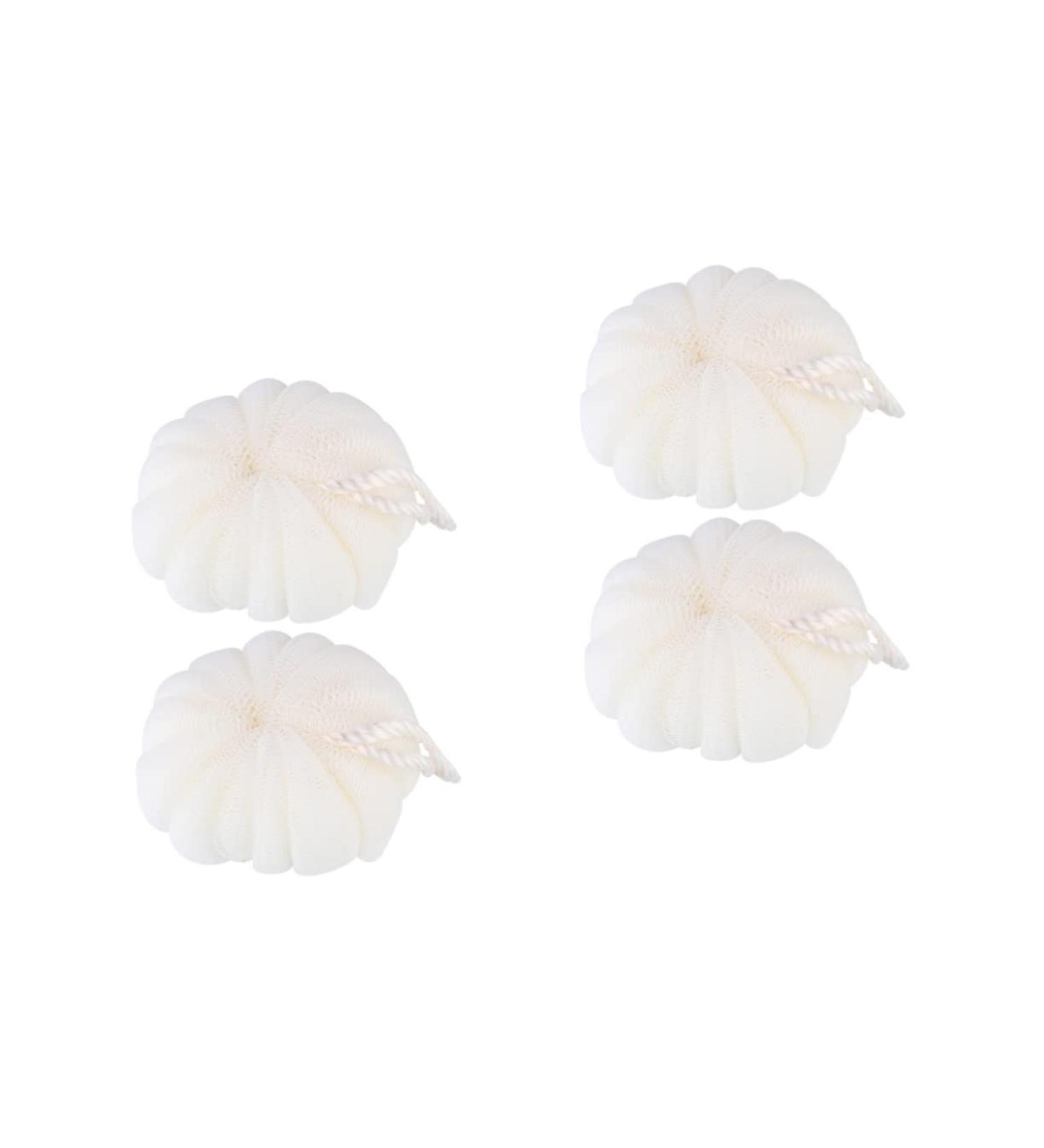 FRCOLOR 4 Pcs Large Bath Ball Bubble Maker - Mesh Nets Shower Scrubber & Loofah - Ideal for Relaxing Baths - Buy Online on GoSupps.com