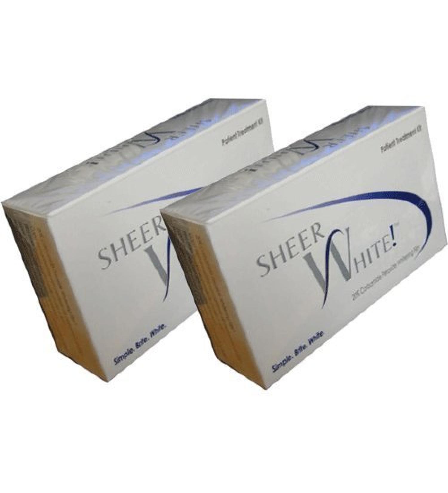 Sheer White Teeth Whitening Strips - Double Pack for Brighter Smile - Buy Online on GoSupps.com
