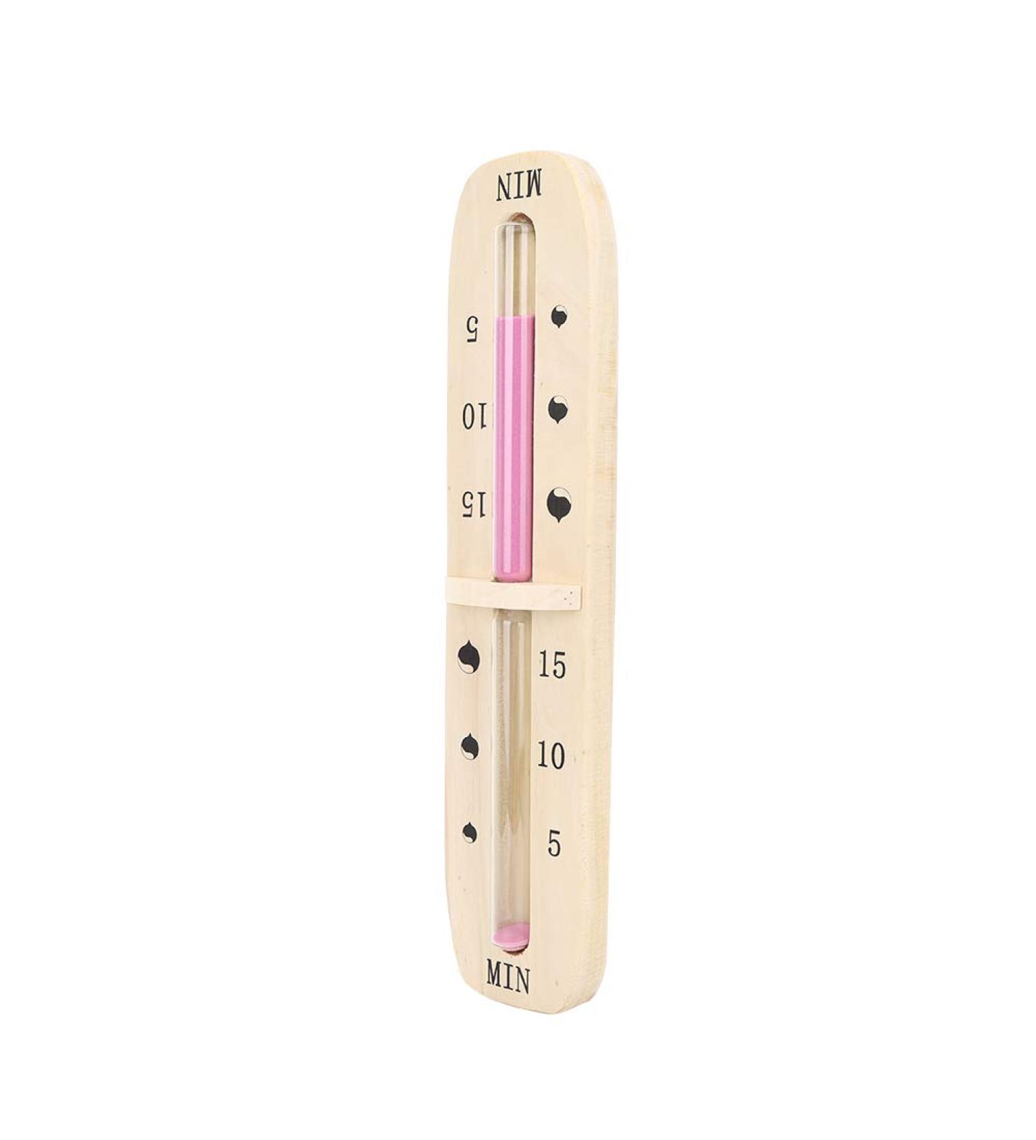 Hourglass Timer for Sauna - 15 Minute Sandglass | Perfect Timing Tool & Accessories for Sauna Bath & Cafe - Buy Online on GoSupps.com