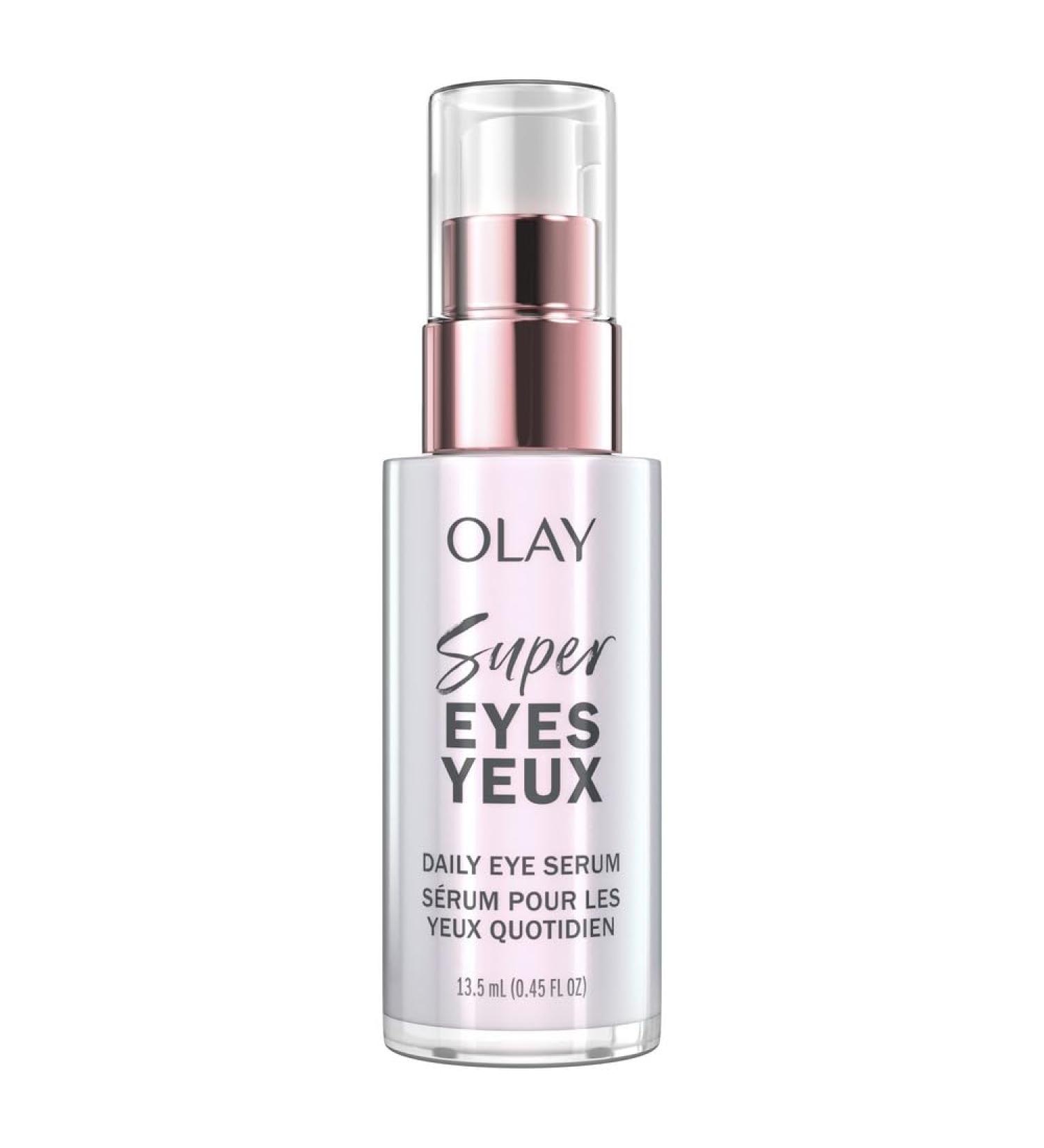 Olay Super Eye Daily Serum with Vitamin C Caffeine Aloe Vera Niacinamide and Amino Peptide 5-in-1 Eye Serum 13.5 mL Fragrance Free 13.5 ml (Pack of 1) - Buy Online on GoSupps.com