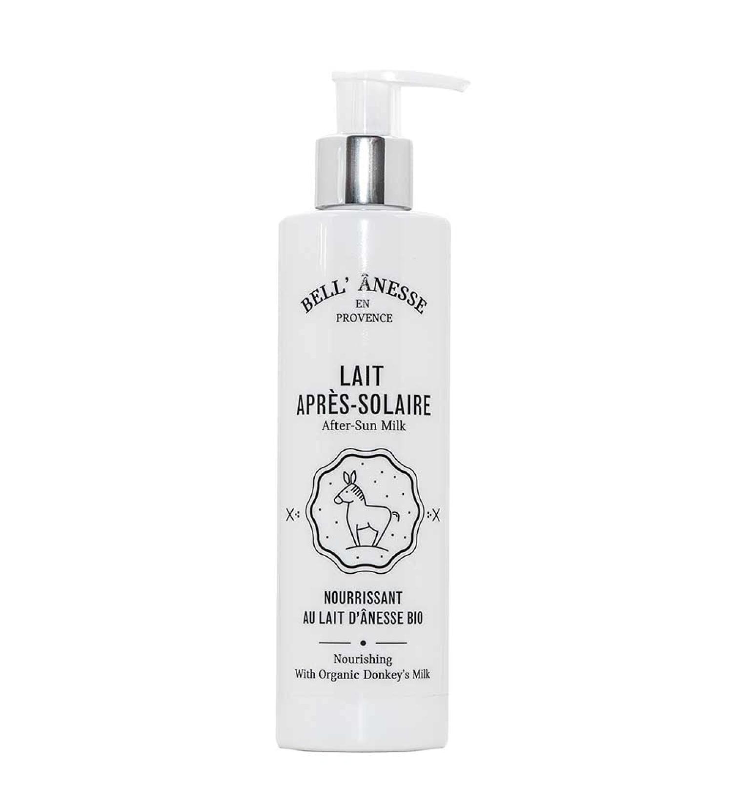Label Provence French After Sun Lotion with nourishing organic donkey milk and aloe vera 250 ml bottle