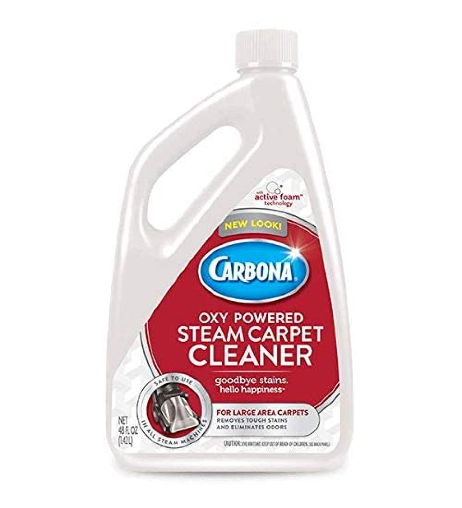 Carbona Oxy-Powered Steam Carpet Cleaner | Professional Strength Deep Clean Solution | Stain & Odor Fighting Solution | 48 Fl Oz