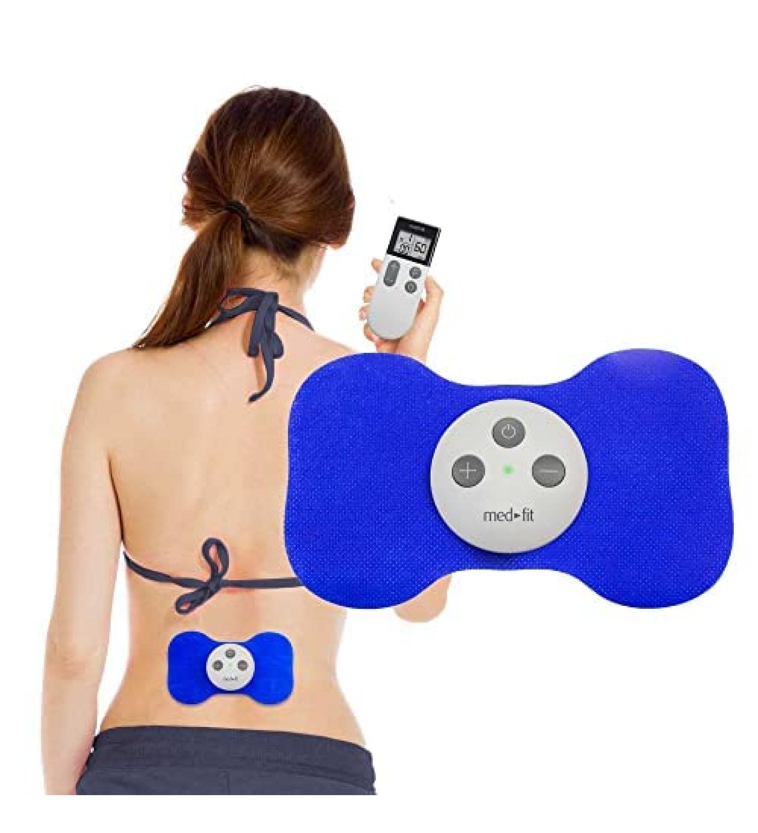 Wireless Rechargeable Mini Muscle Stimulator - Med-Fit for Back Sciatica Neck Knee Arthritis & Muscle Pain Relief - International Shipping Available - Buy Online on GoSupps.com