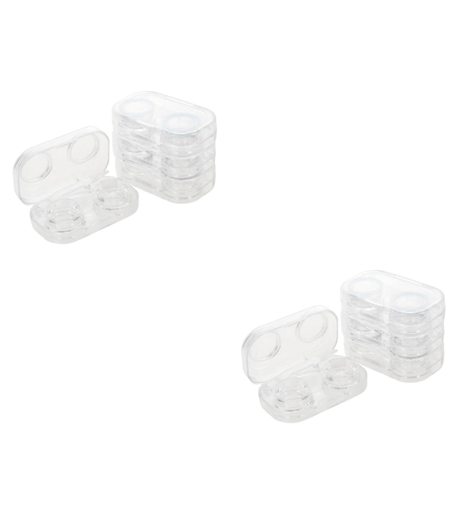 Solustre 8-Piece Contact Lens Storage & Makeup Organizer - Portable Containers & Glasses Case for Travel - Ideal for Cosmetic Items - Buy Online on GoSupps.com