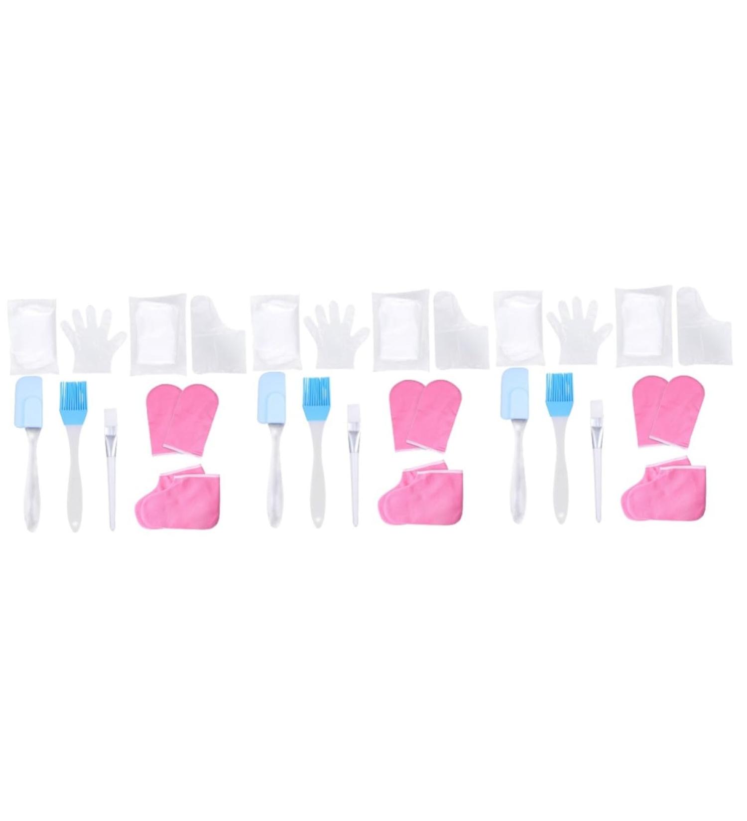 FRCOLOR Paraffin Wax Mitts 3 Sets Hand and Foot Care Set Skin Care Products Exfoliating Cotton Gloves (foot Covers) Work Exfoliating Scrub Gloves - Buy Online on GoSupps.com