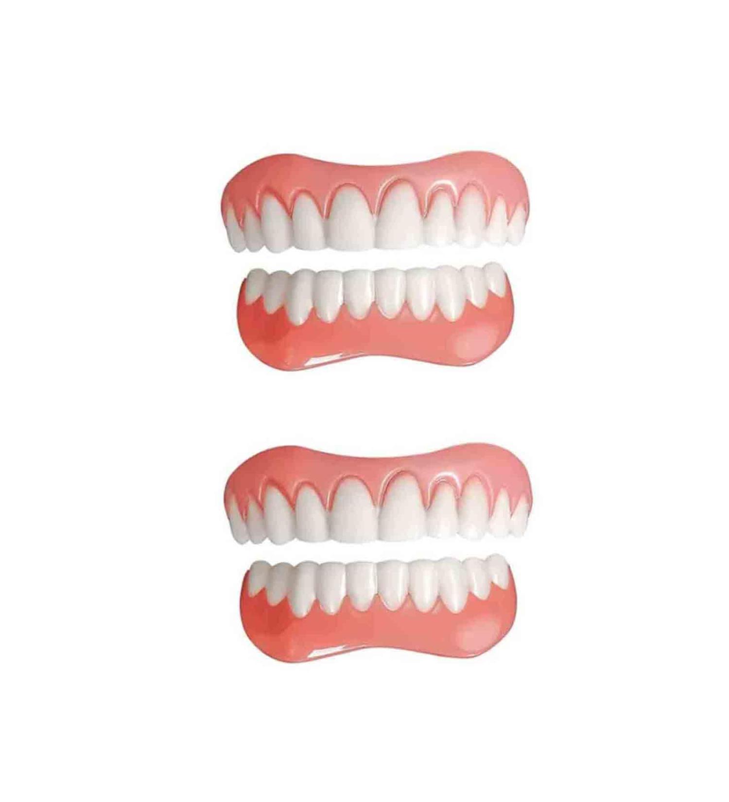Buy Dentures & Cosmetic Veneers - Temporary Prosthesis & Silicone Tooth Plates for Men & Women - 2PCs International Shipping - Buy Online on GoSupps.com