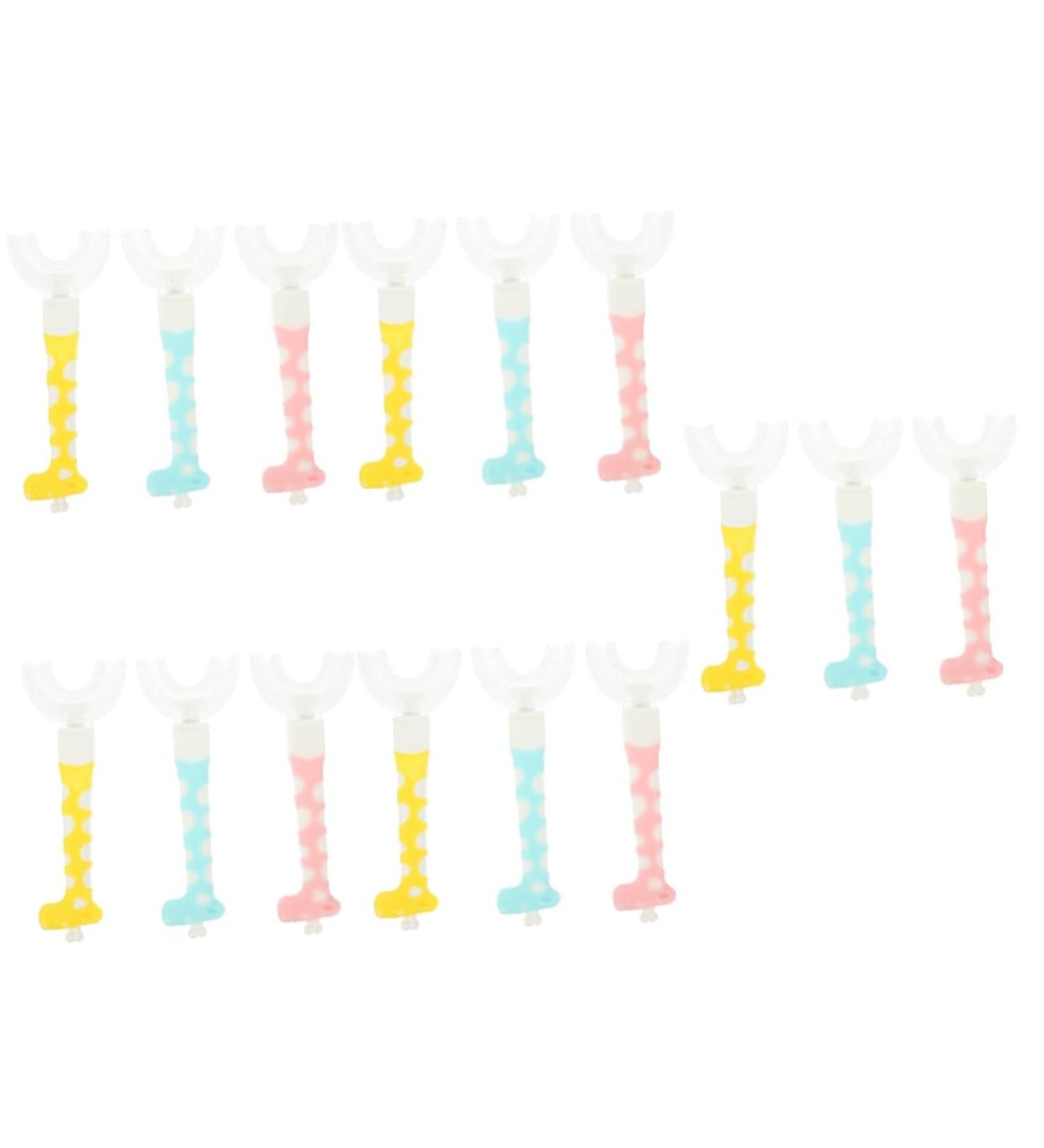 Beaupretty 15 StK Children's Toothbrush - Baby Blue Manual Cleaning Brush for Kids | Fun Caricature Design - Buy Online on GoSupps.com