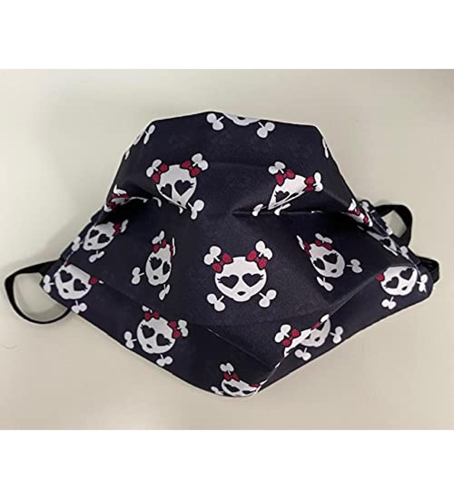MAMIMUAC Washable Skull Cloth Mask | Reusable 2-Layer Face Mask for Adults 12+ | International Shipping Available - Buy Online on GoSupps.com