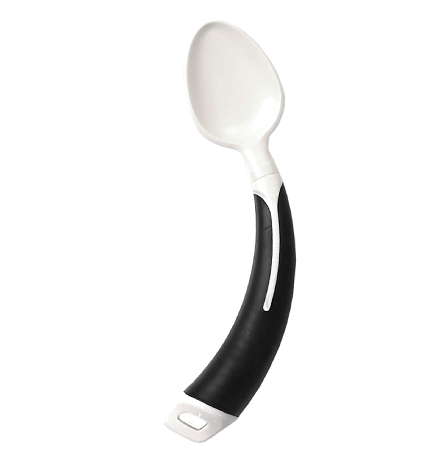 Curved Cutlery - Adult Eating Aid - Right-Handed Spoon in Black - Buy Online on GoSupps.com