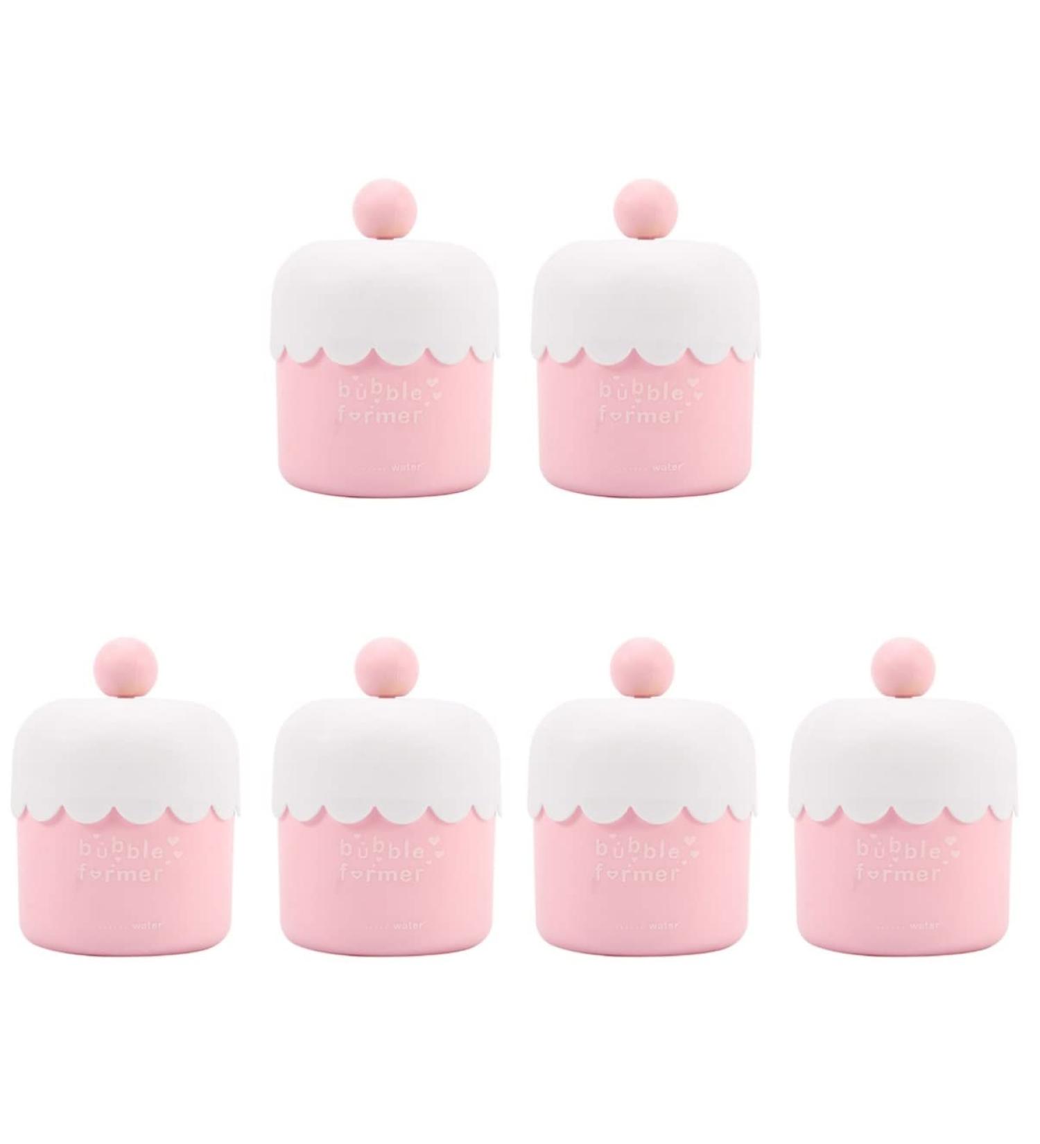 6pcs Makeup Cups Soap Whip Bubbling Foaming Tool Facial Making Using Device Maker Foamer Bottles Bathroom Foam Former Bubble Manual Dispenser Travel Pink Cup Empty Chic - Buy Online on GoSupps.com