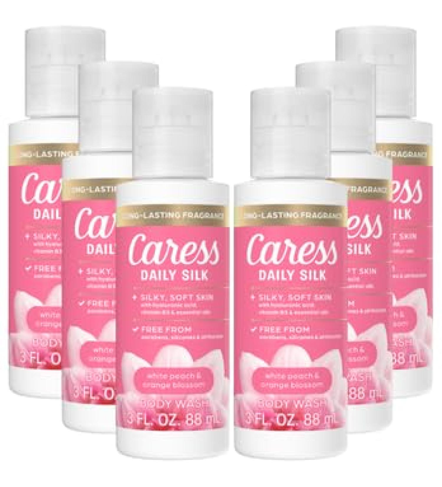 Caress Body Wash Daily Silk 3oz 6 pk