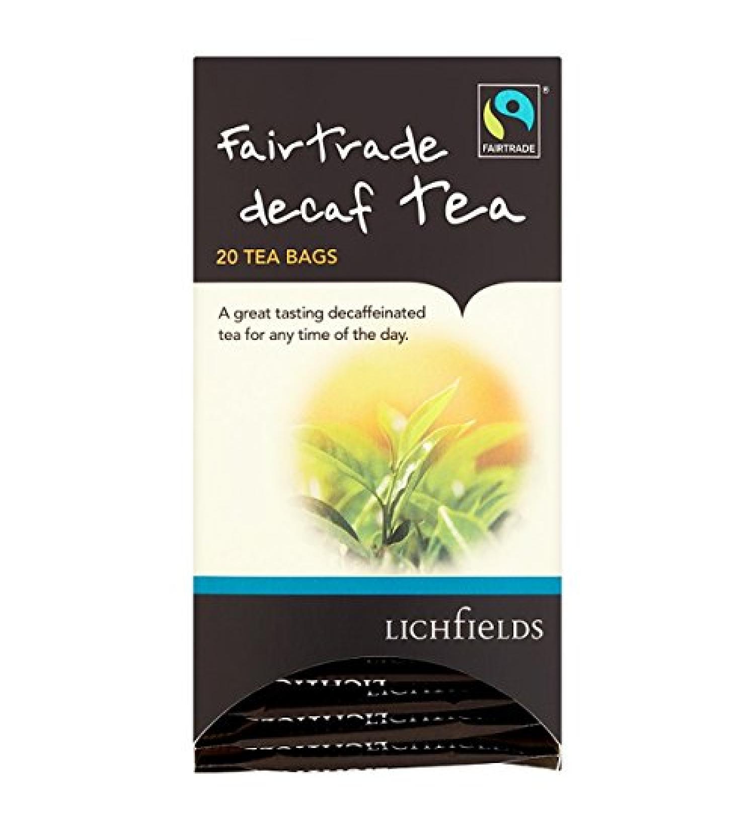 Lichfields Lichfields Fairtrade Decaf Tea 20 sachets de th 40 g (lot de 6 x 40 g)