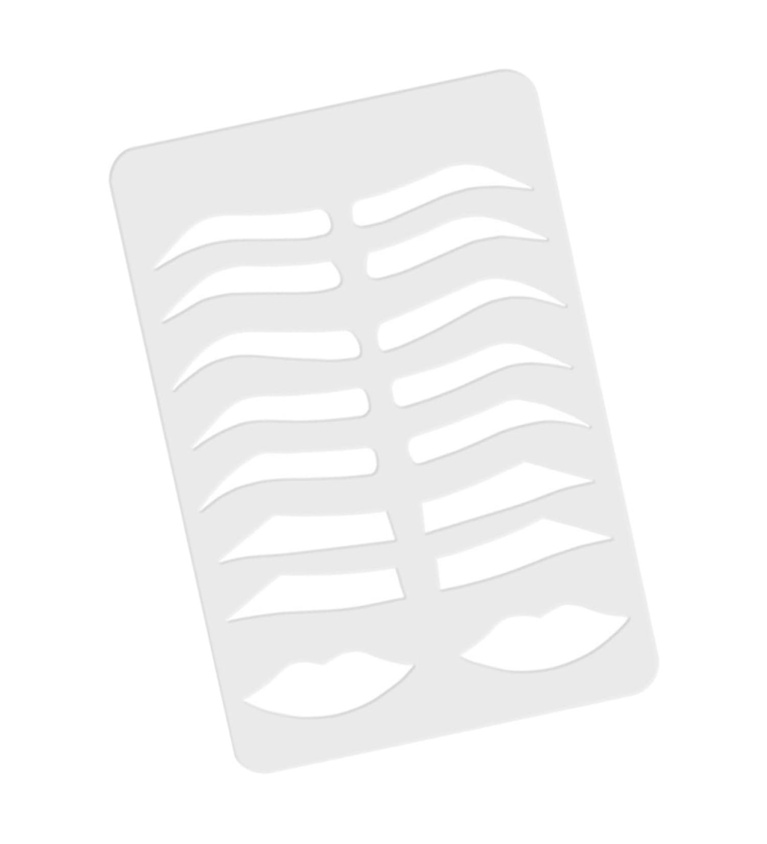 FOMIYES 3pcs Eyebrow Stencil Plate Makeup Stencil Eyebrow Drawing Mold Practice Skin Eyebrow Shape 1 count (Pack of 1) Transparentx3pcs - Buy Online on GoSupps.com