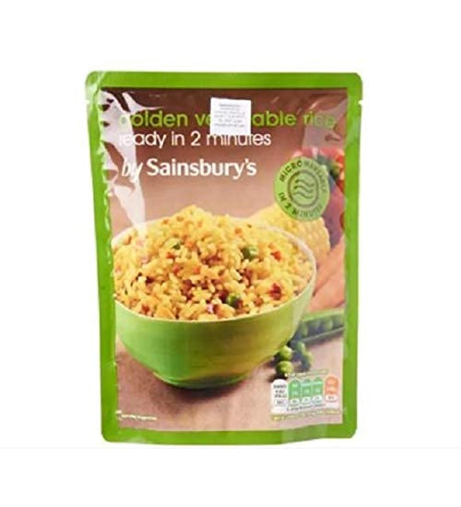  Sainsbury's Sainsbury's Golden Vegetable Rice 250g - Long grain rice cooked with vegetables - Buy Online on GoSupps.com