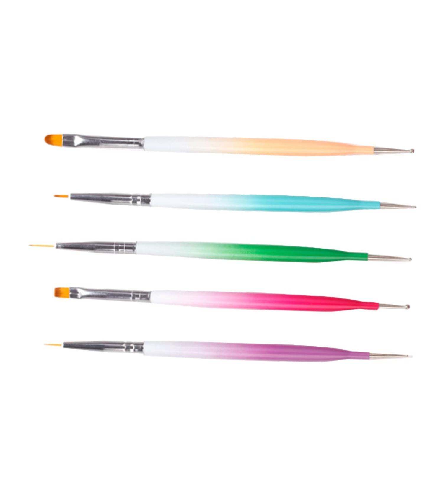 1 Set Nail Pen Nail Art Painting Pen Nail Art Pens Manicure Painting Nail Art Brush Pen Manicure Tools Nail Tools Double Head Nail Brush Aluminum Embellishment Pen Carved - Buy Online on GoSupps.com