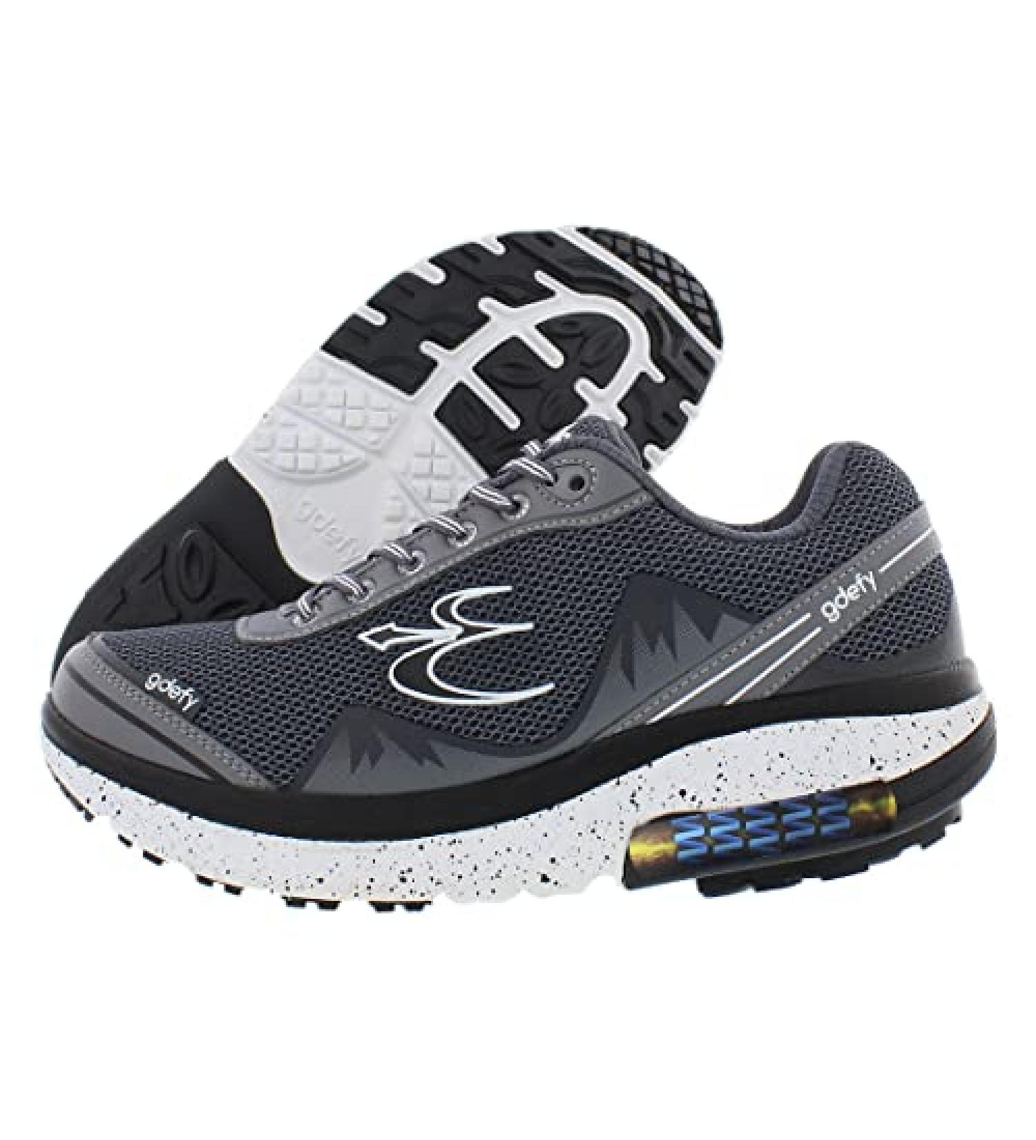 Gravity Defyer Men's G-Defy Mighty Walk Athletic Sneakers - Knee Pain Relief - 11 Wide Grey - Buy Online on GoSupps.com