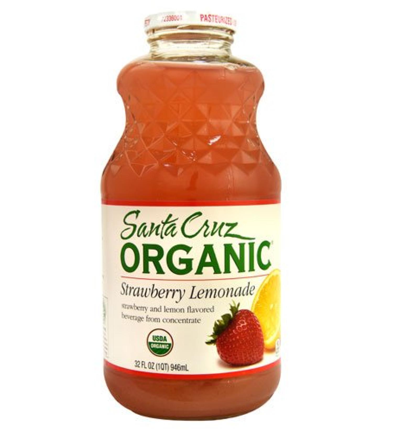 Santa Cruz Organic Lemonade Strawberry -- 32 fl oz - 2 pc