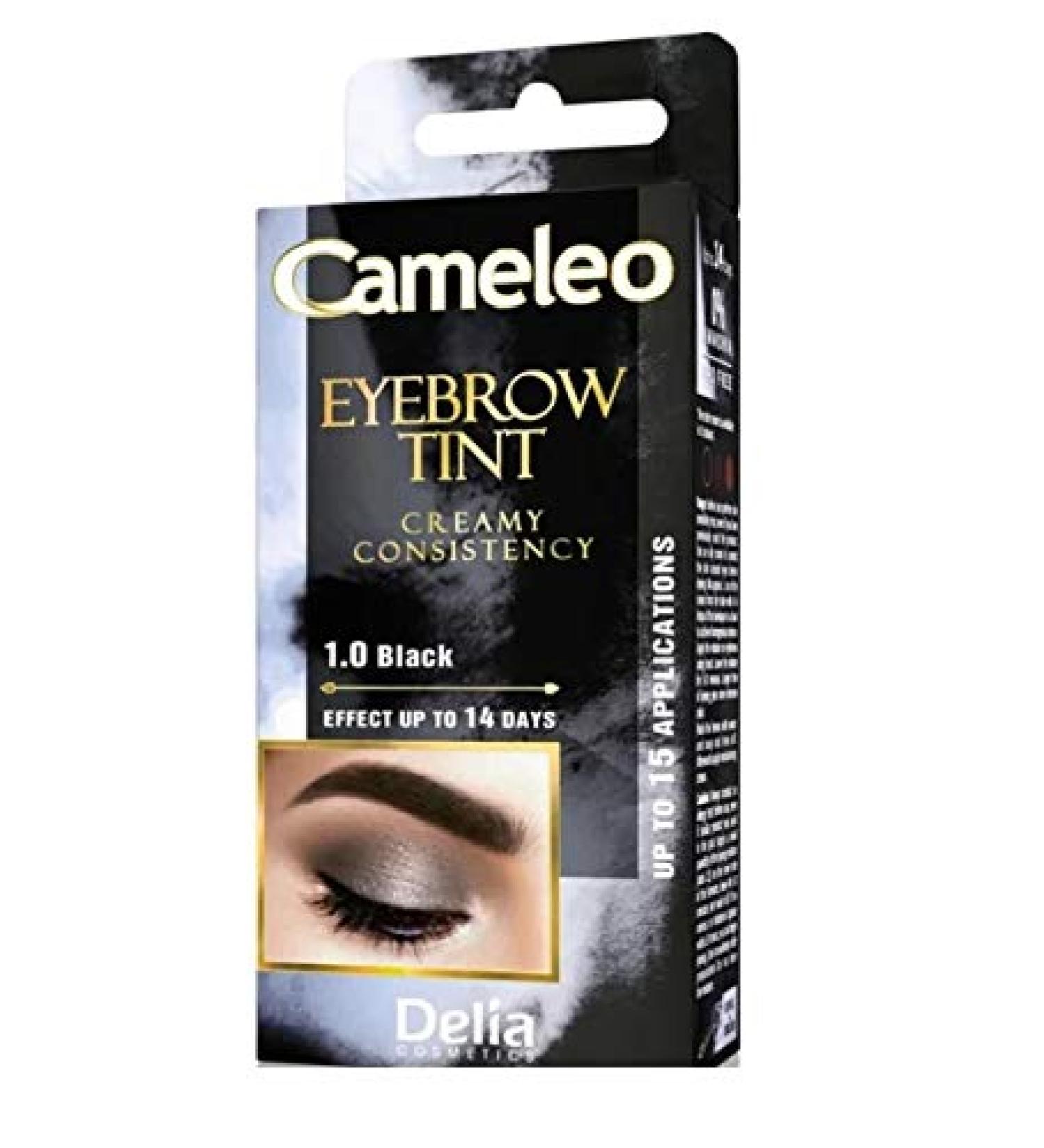 Cameleo - eyebrow tinge - black henna - 0% ammonia ppd -free - up to 15 applications and up to 14 days of eyebrow highlighters