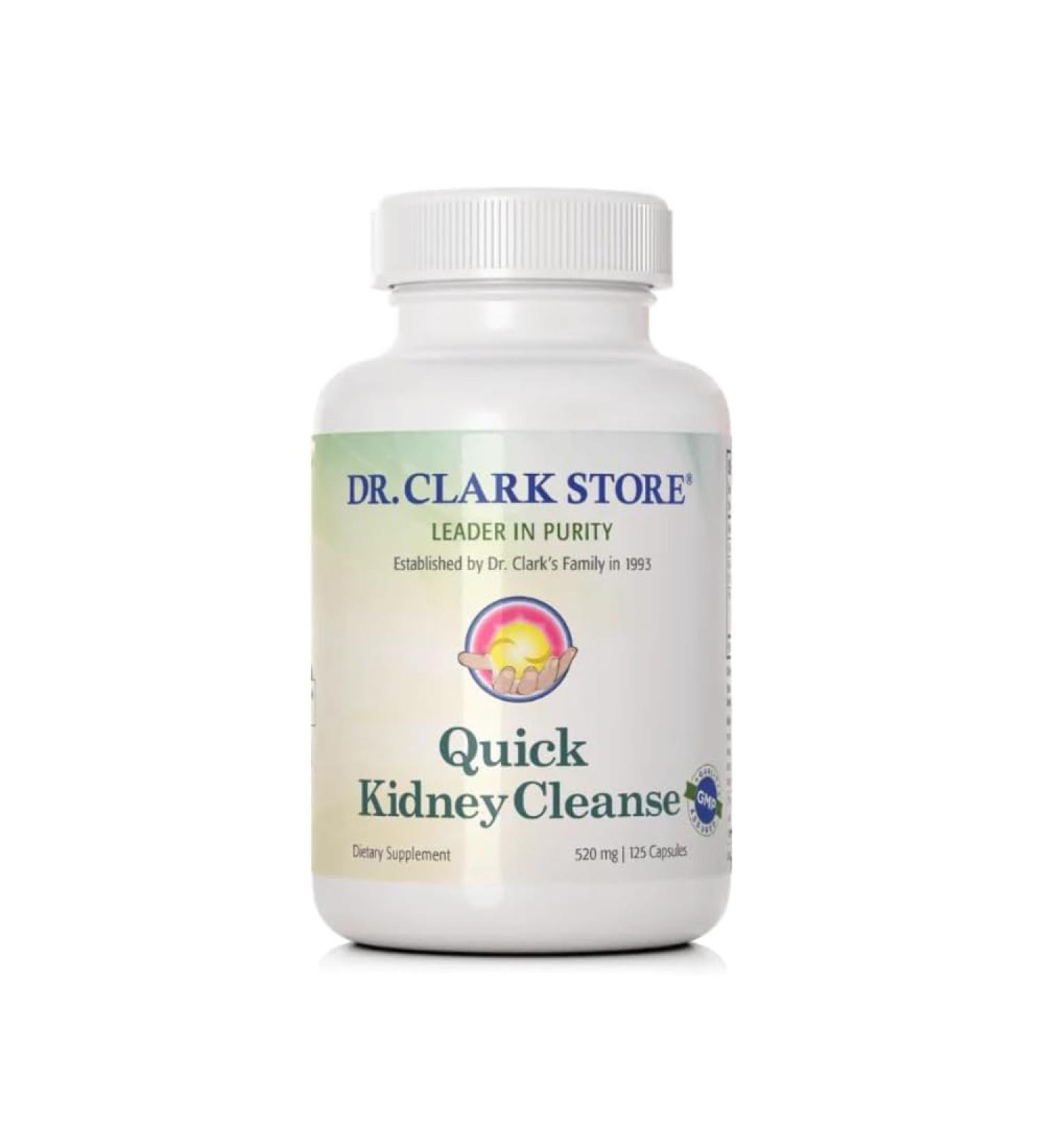 Dr. Clark Qck Kidney Clean - 125 Caps | Best Kidney Detox Supplement - International Shipping Available - Buy Online on GoSupps.com