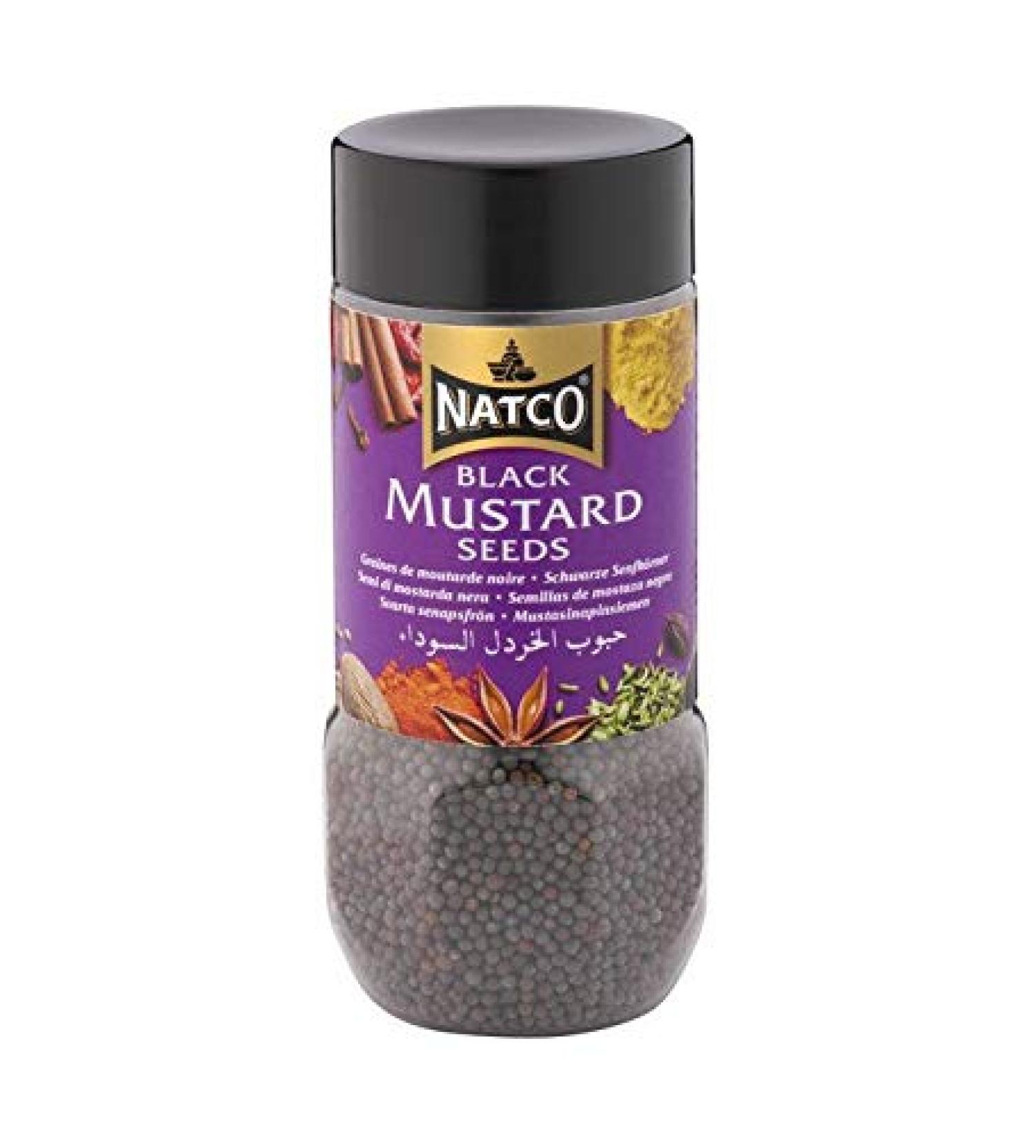 Natco - Graines de moutarde noire - 100 g - Lot de 3