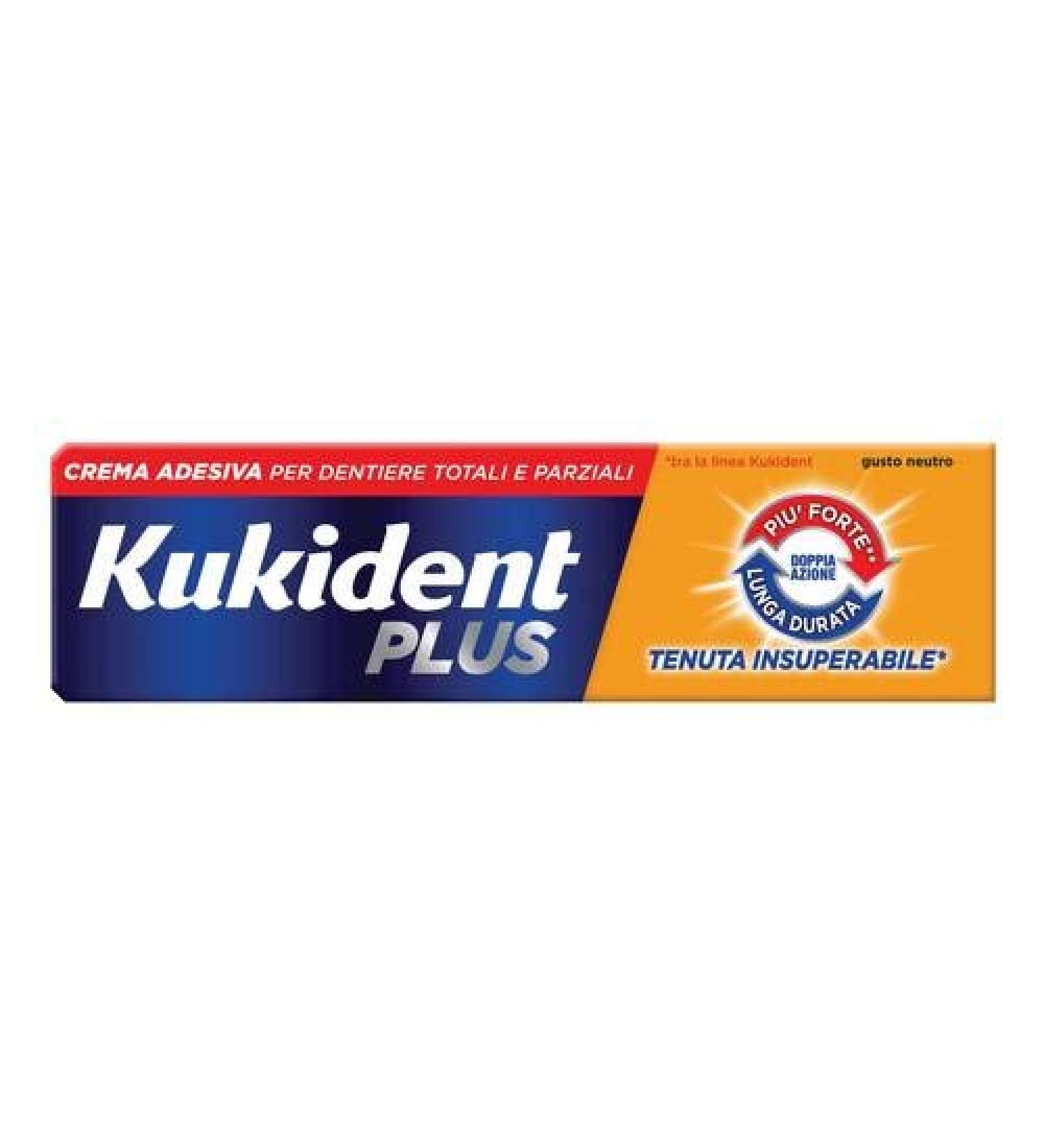 Set of 2 packs of Kukident Plus double action 40 g