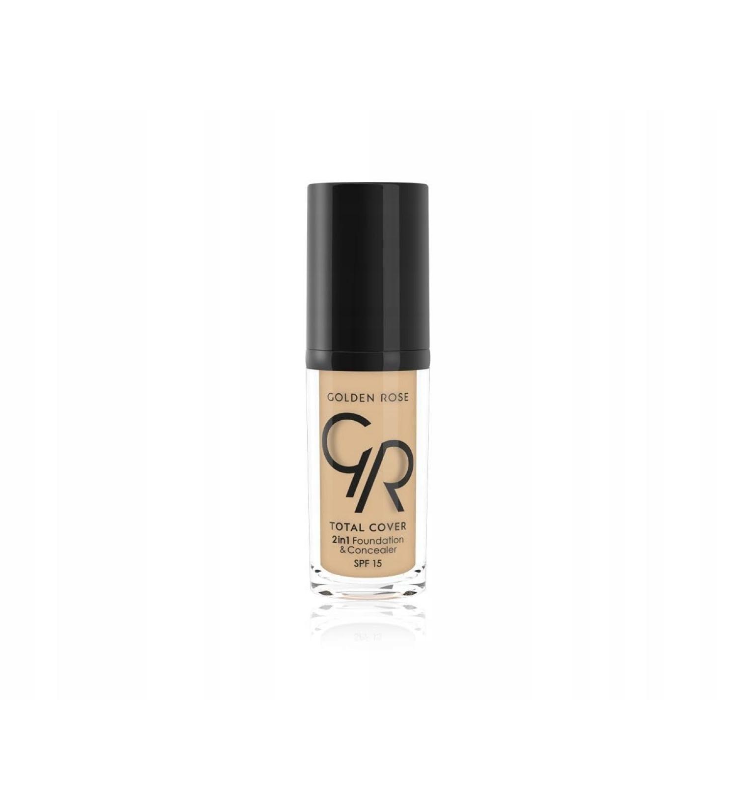 2-in-1 Foundation and Concealer Total Cover N11 Nude Golden Rose Make-up TC11 Nude 30 ml - Buy Online on GoSupps.com