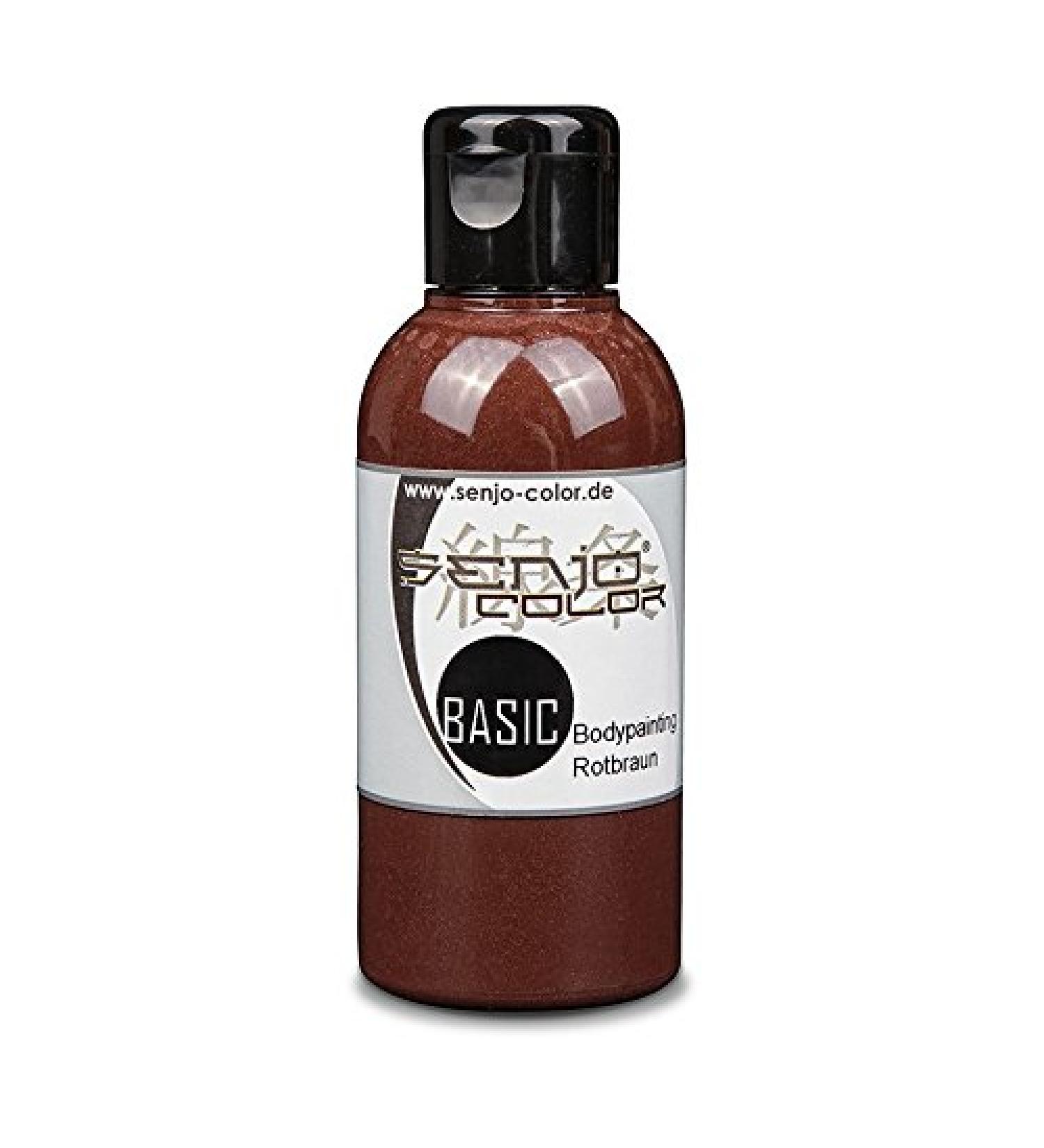 Senjo Color Basic 75ml Red-Brown - Face & Body Painting Colors for Carnival & Mardi Gras | Brush & Airbrush Paint - Buy Online on GoSupps.com