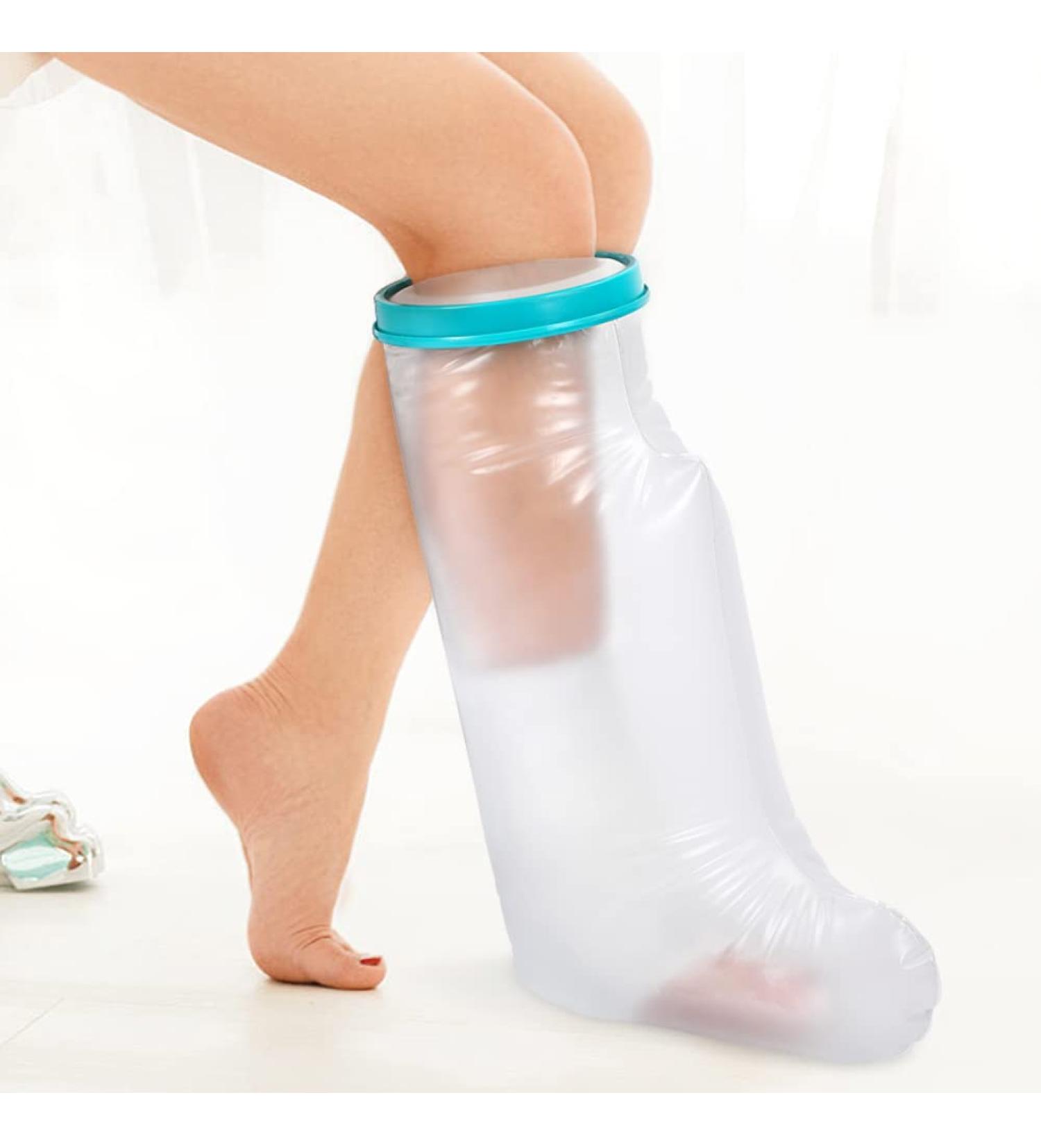 Doact Waterproof Shower Protection Foot Plaster - 60 cm Leg Protector for Adults | Long Leg Shower Cover - Buy Online on GoSupps.com