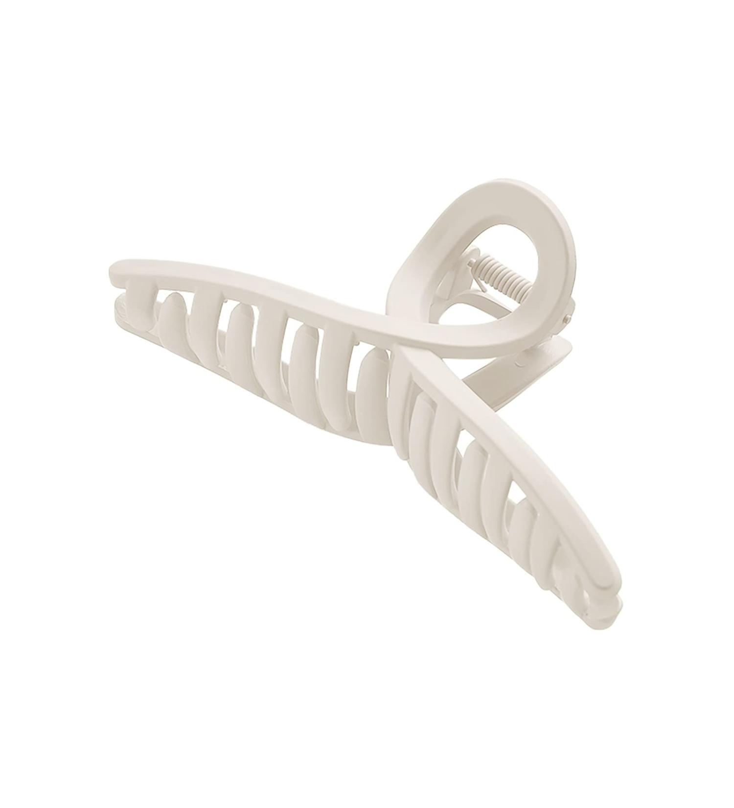 Shop Stylish Large Hair Clips for Women | Frosted Acrylic Jaw Clips for Thick Long & Curly Hair - 1pc - Buy Online on GoSupps.com