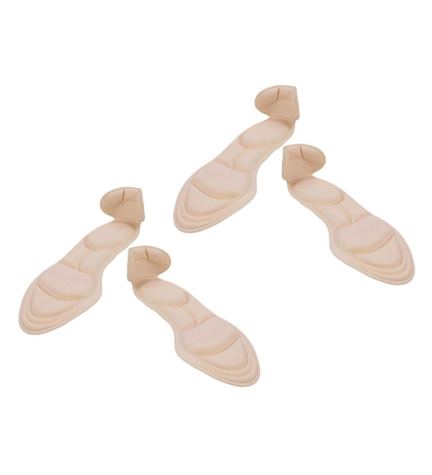 Healvian Casual Heel Support Inserts - 2 Pairs | Anti-Blister Pads for High Heels | Absorb Sweat, Khaki Heel Grips - Buy Online on GoSupps.com